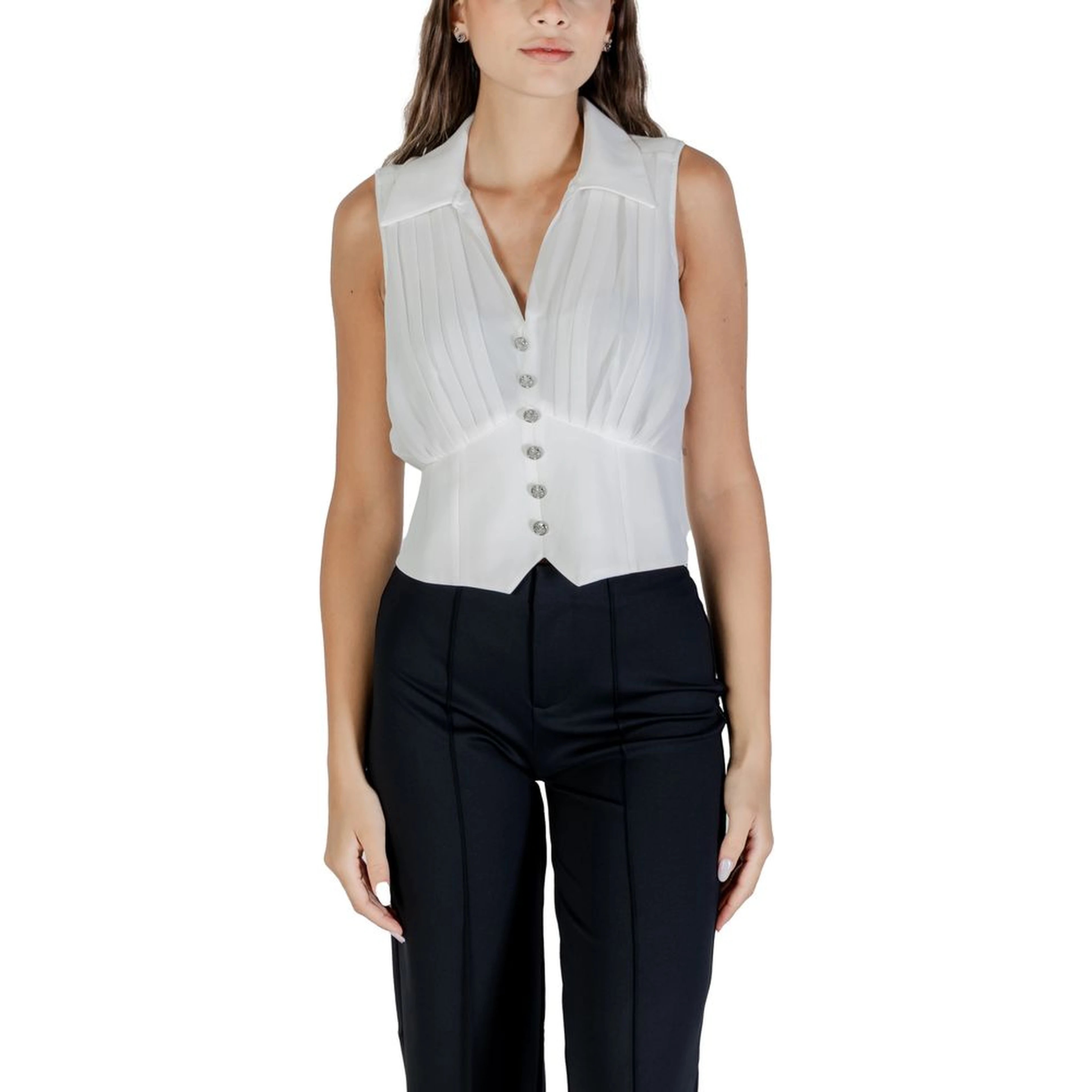 White Polyester Blouse