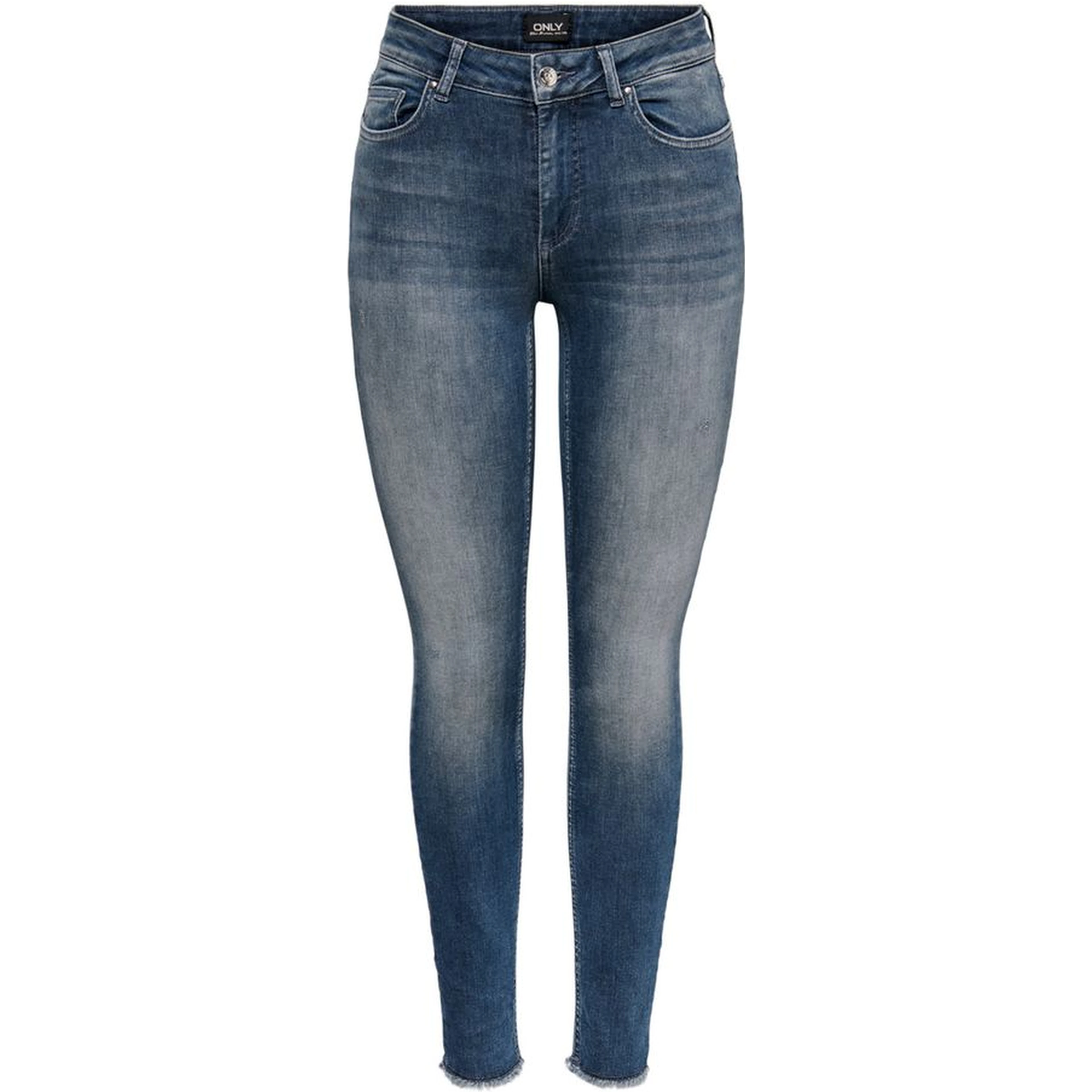 Blue Cotton Skinny Jeans