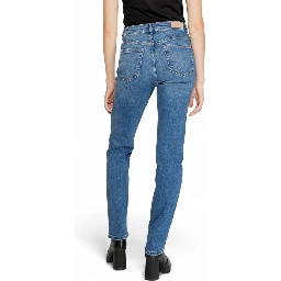 Blue Cotton Skinny Jeans