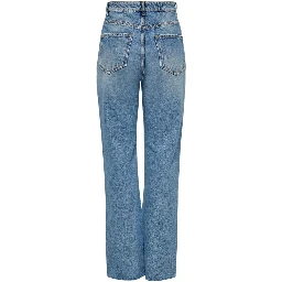 Light Blue Cotton Relaxed Fit Jeans