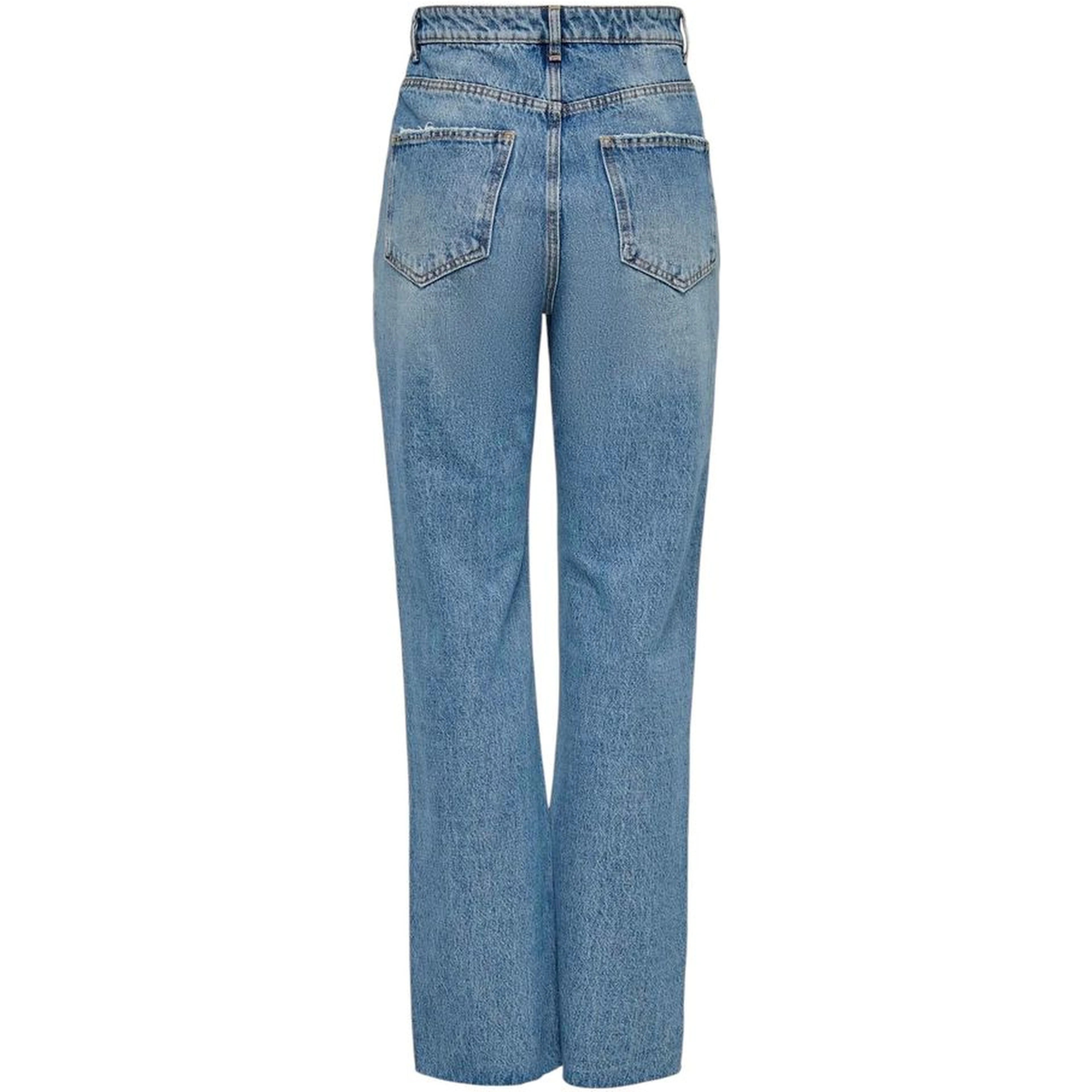 Light Blue Cotton Relaxed Fit Jeans