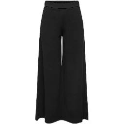 Black Recycled Polyester Casual Pants