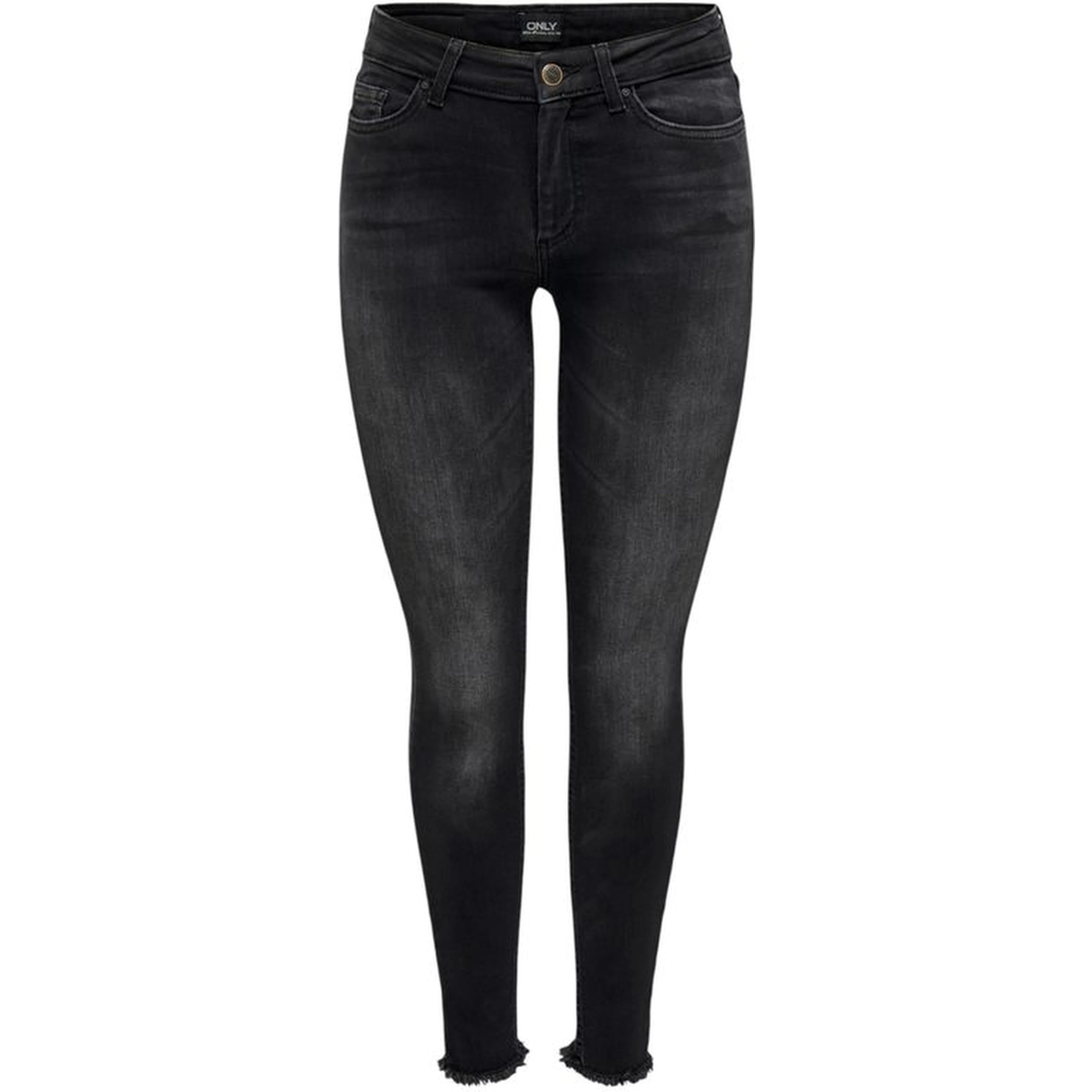 Black Cotton Skinny Jeans
