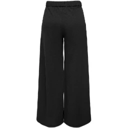 Black Recycled Polyester Casual Pants