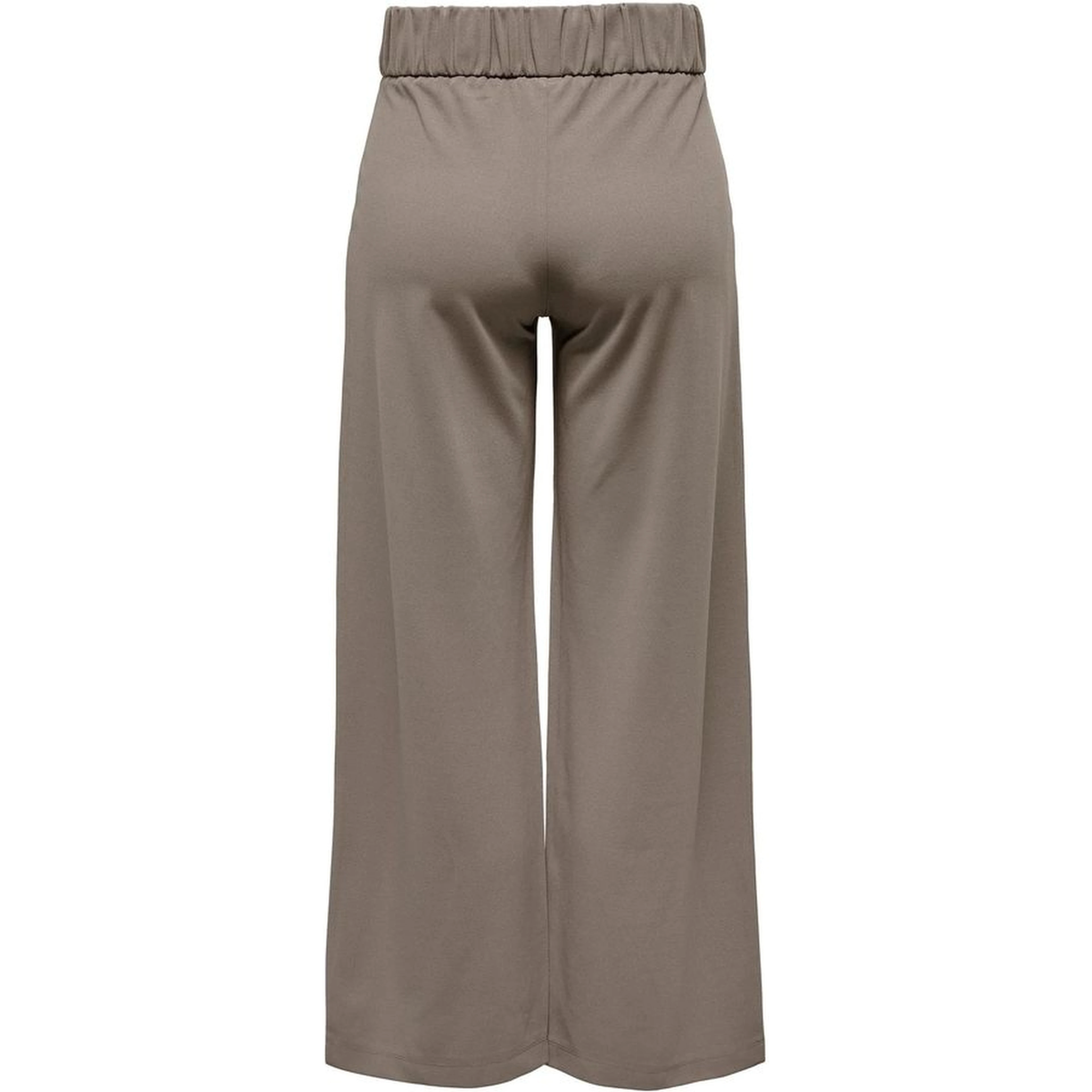 Brown Polyester Casual Pants