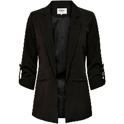 Black Polyester Blazer