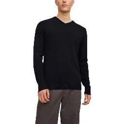 Black Cotton Sweatshirt