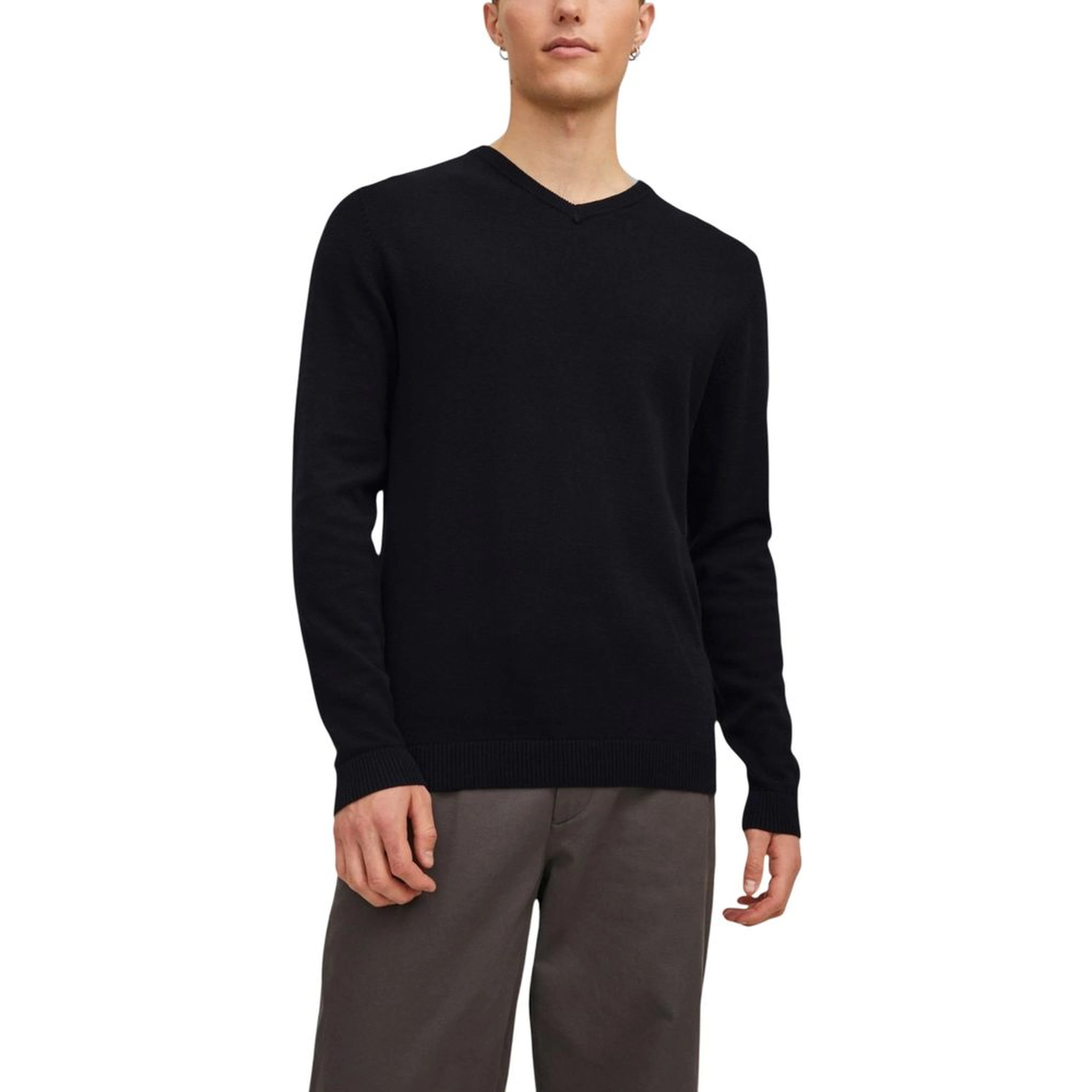 Black Cotton Sweatshirt