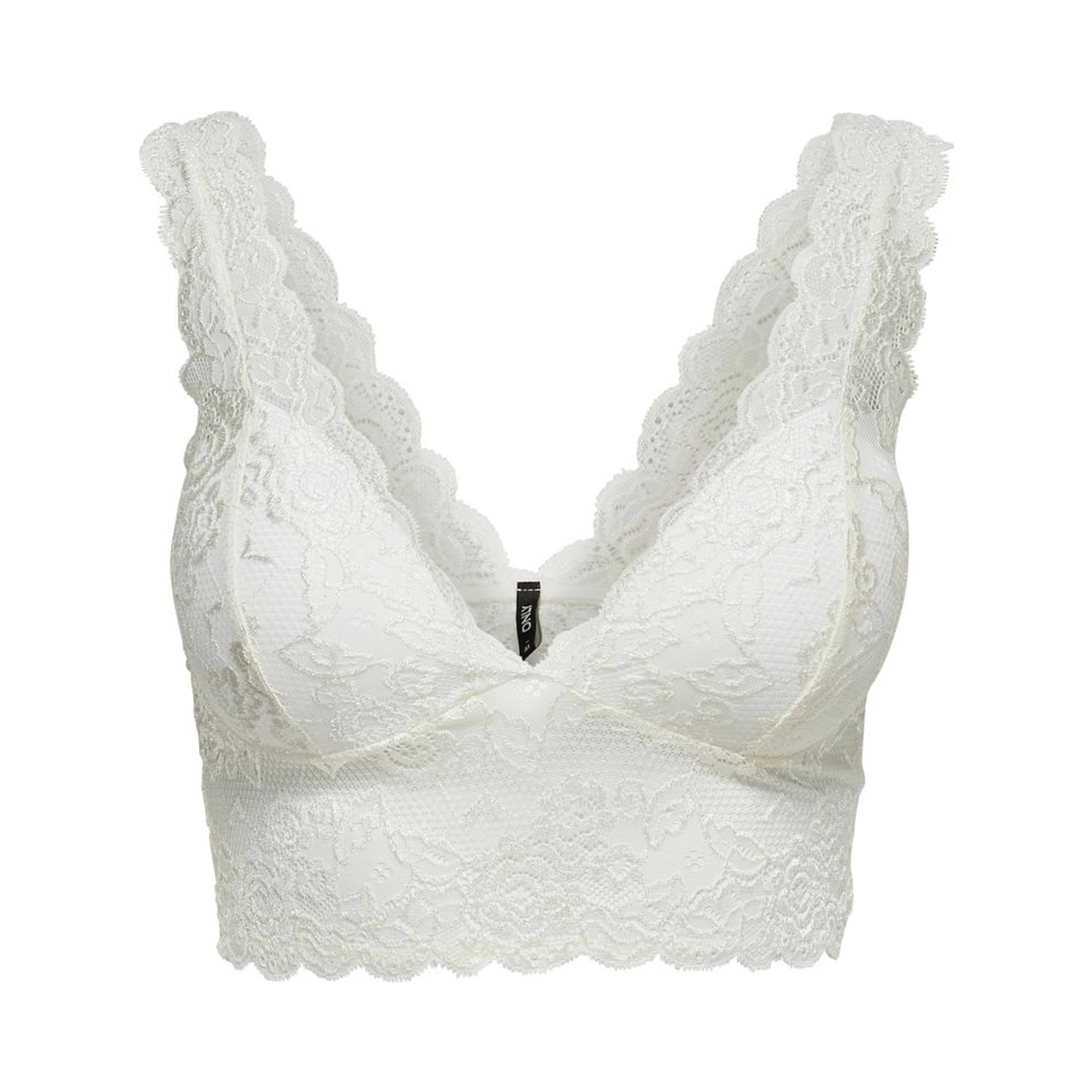 White Polyester Bra