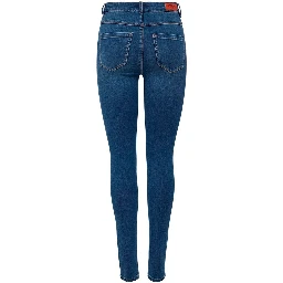 Blue Cotton Skinny Jeans