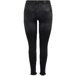 Black Cotton Skinny Jeans