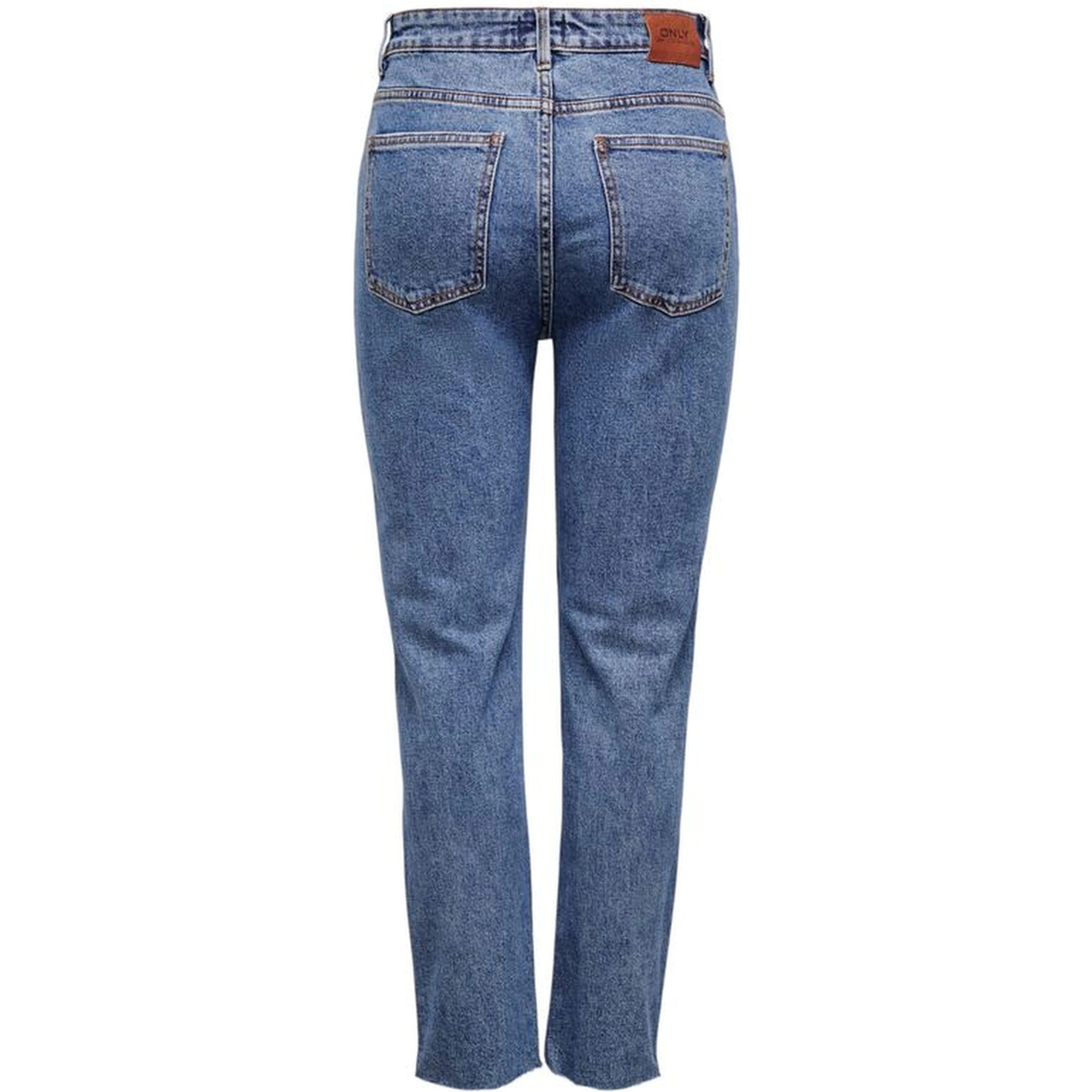 Blue Cotton Mom Jeans