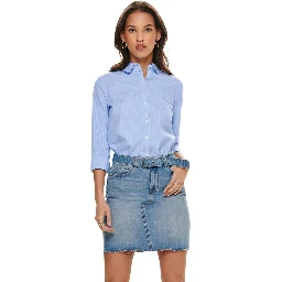 Blue Cotton Blouse
