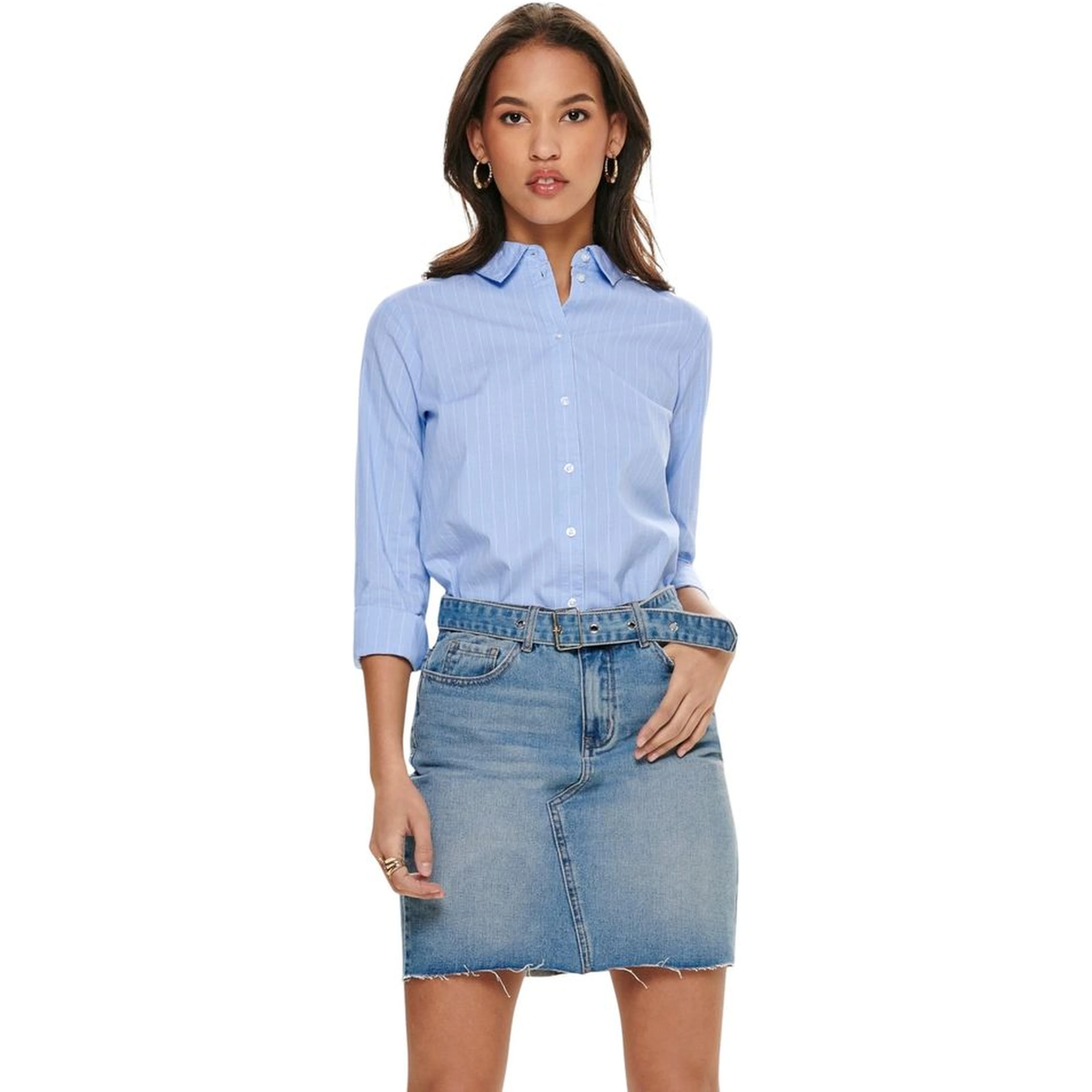 Blue Cotton Blouse