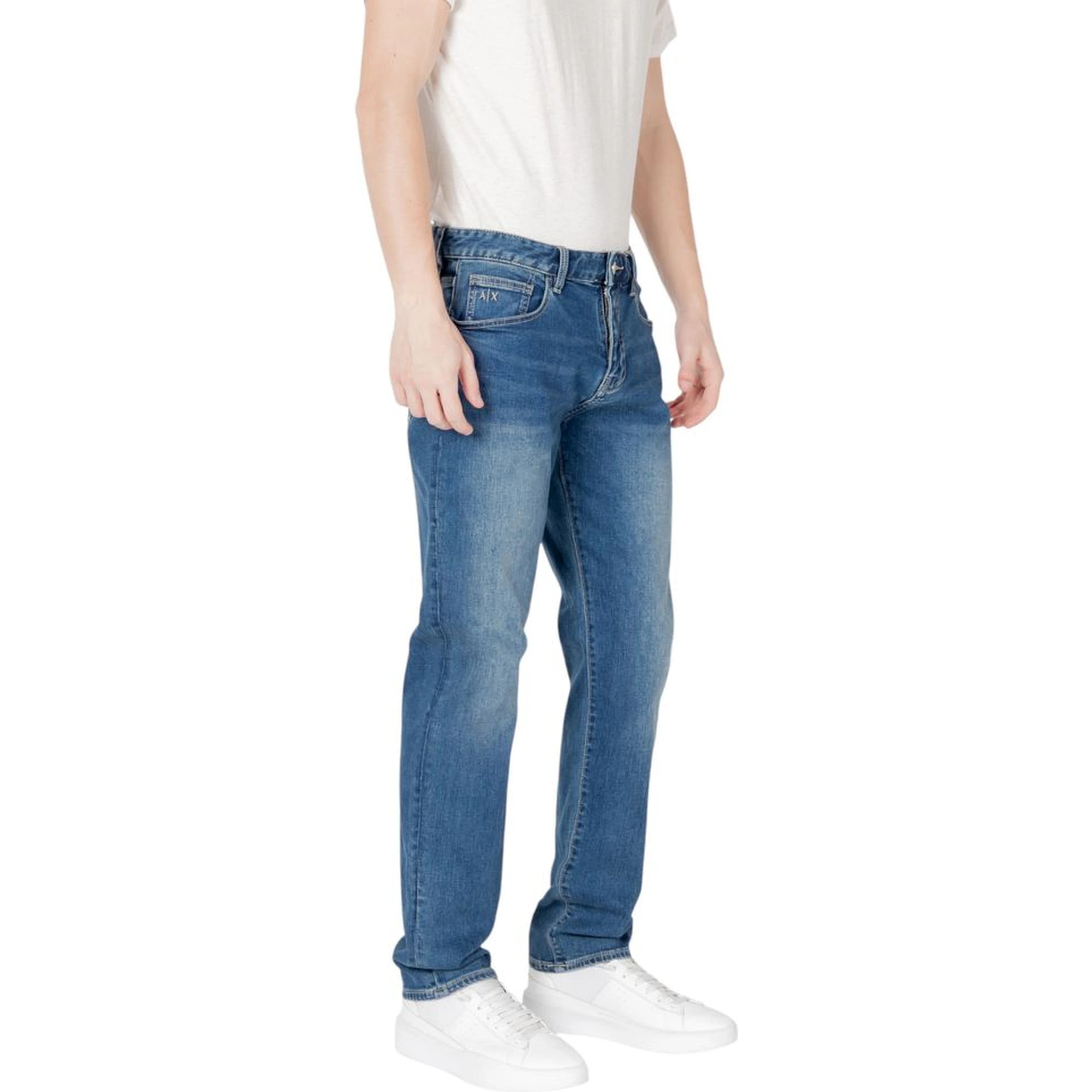 Blue Cotton Skinny Jeans
