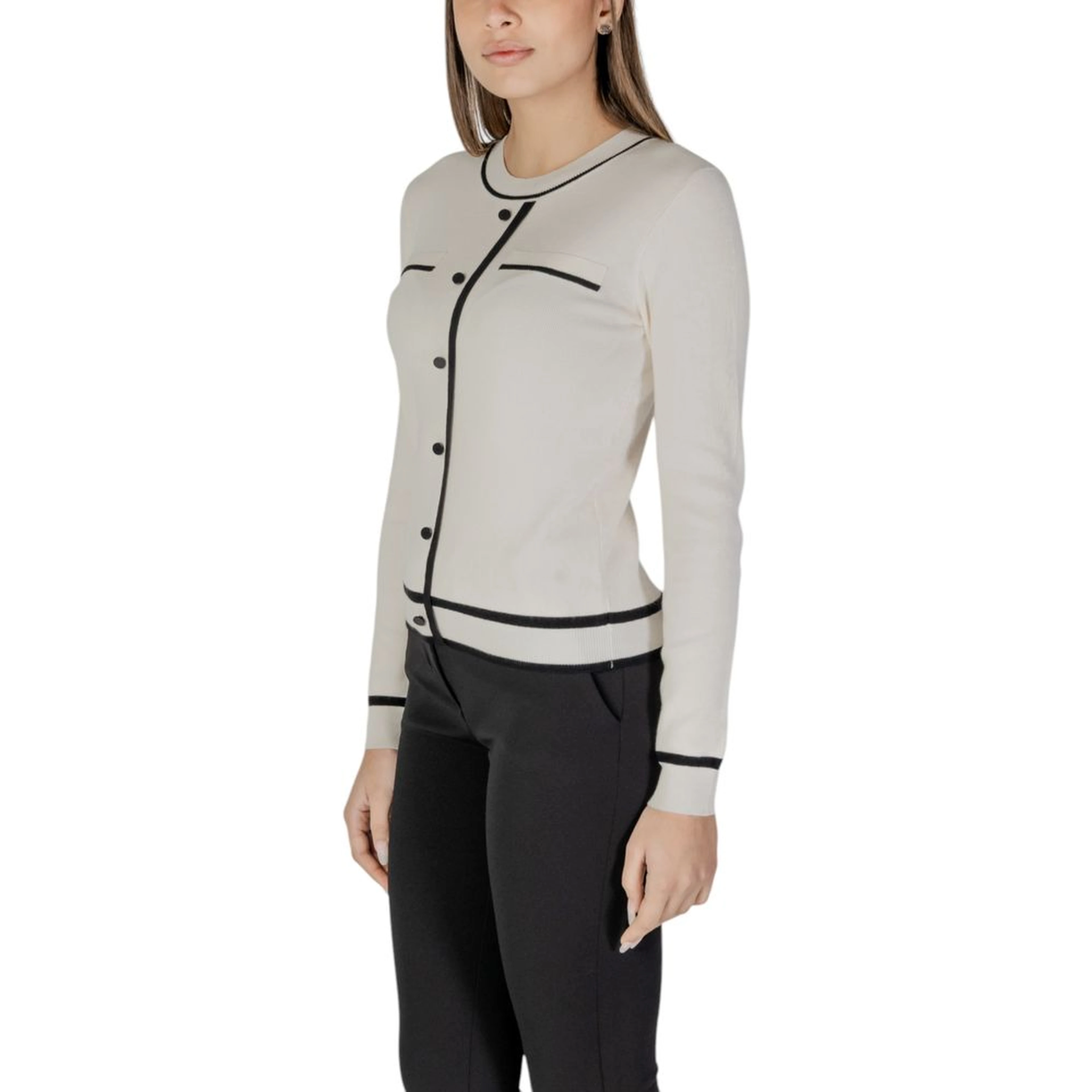 Cream Viscose Cardigan