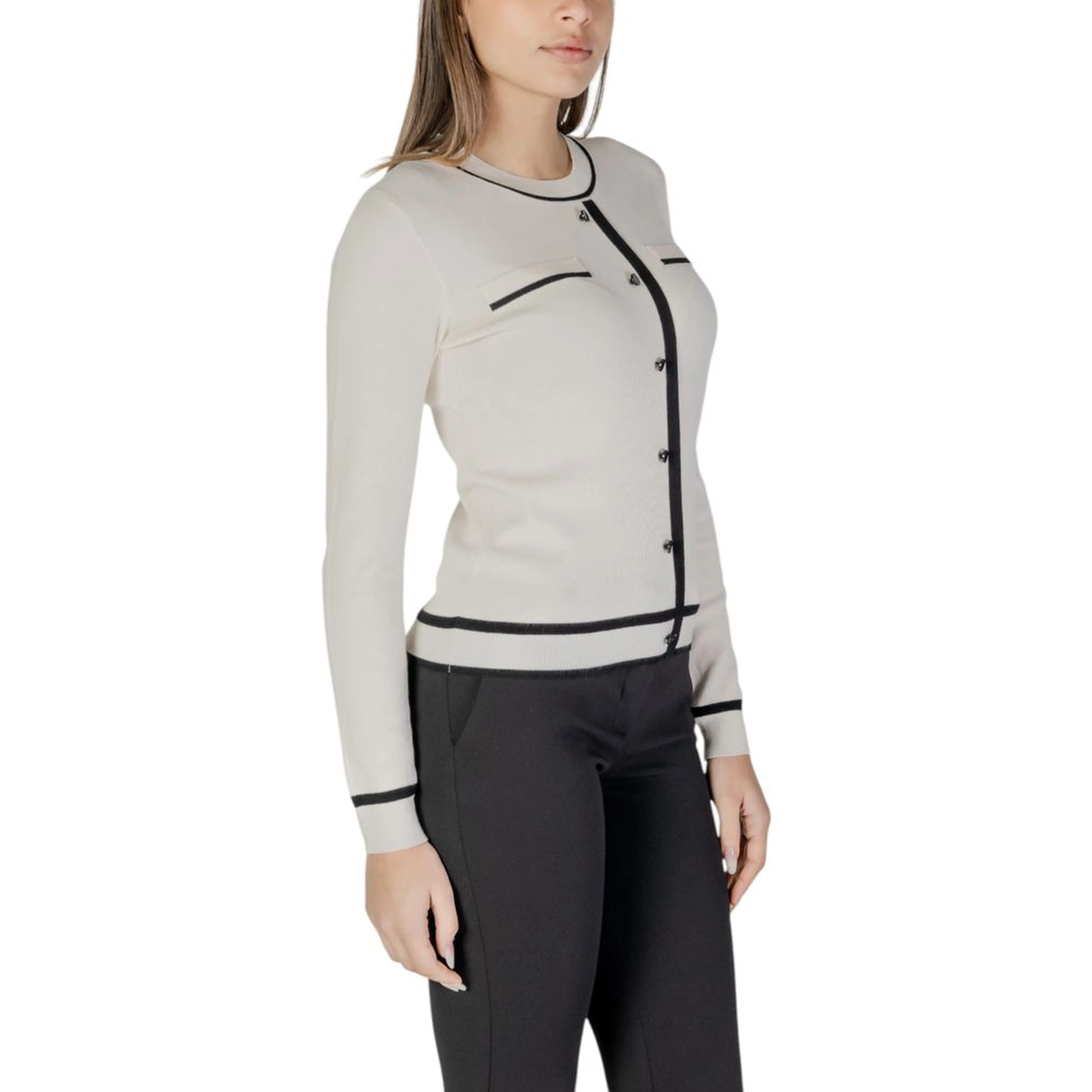 Cream Viscose Cardigan