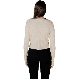 Gold Viscose Sleveless Jacket