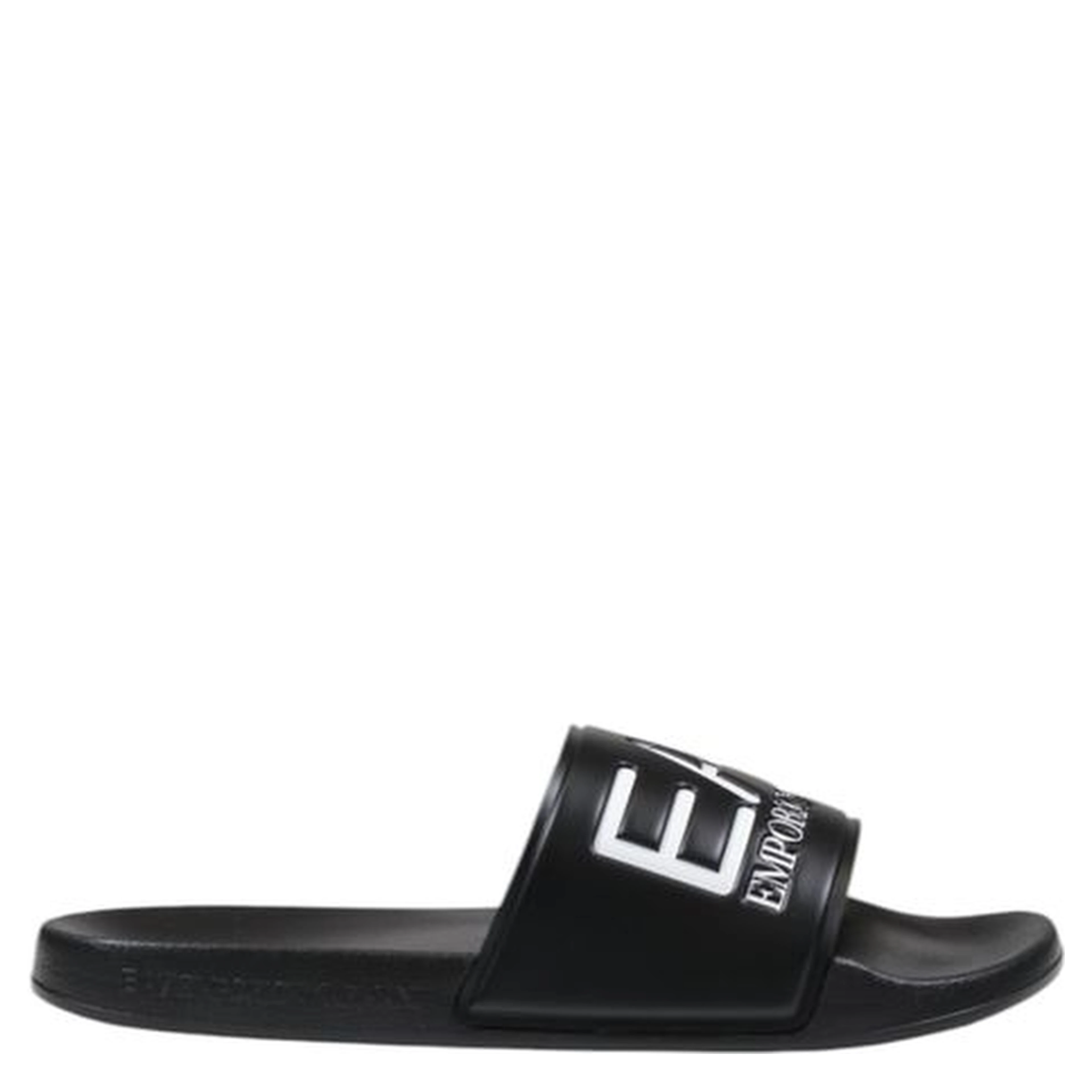 Black And White Pvc Slippers