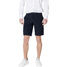 Blue Polyamide Bermuda Shorts