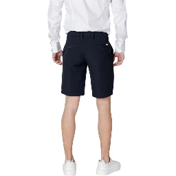 Blue Polyamide Bermuda Shorts