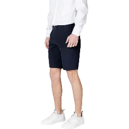 Blue Polyamide Bermuda Shorts