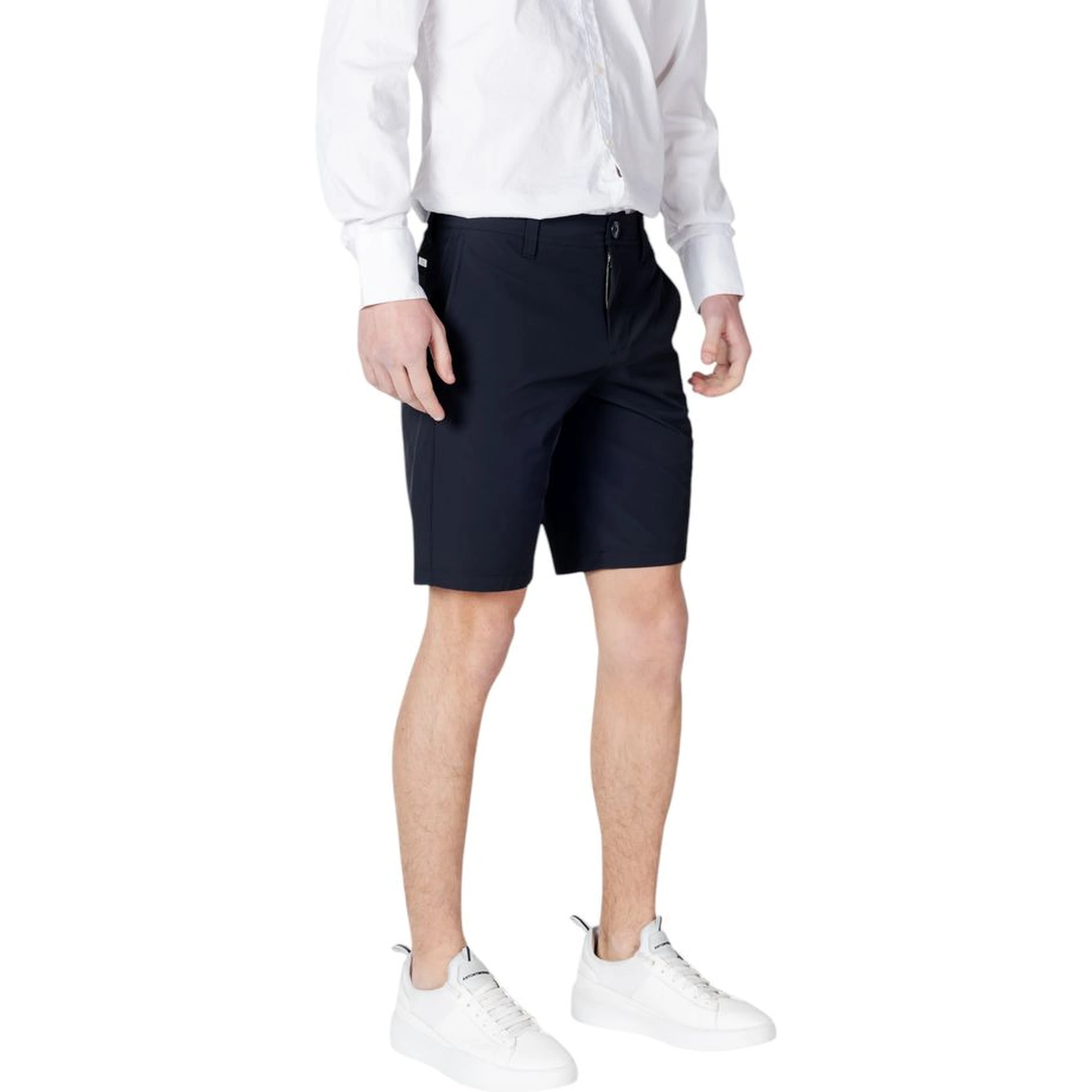 Blue Polyamide Bermuda Shorts
