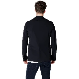 Black Cotton Blazer