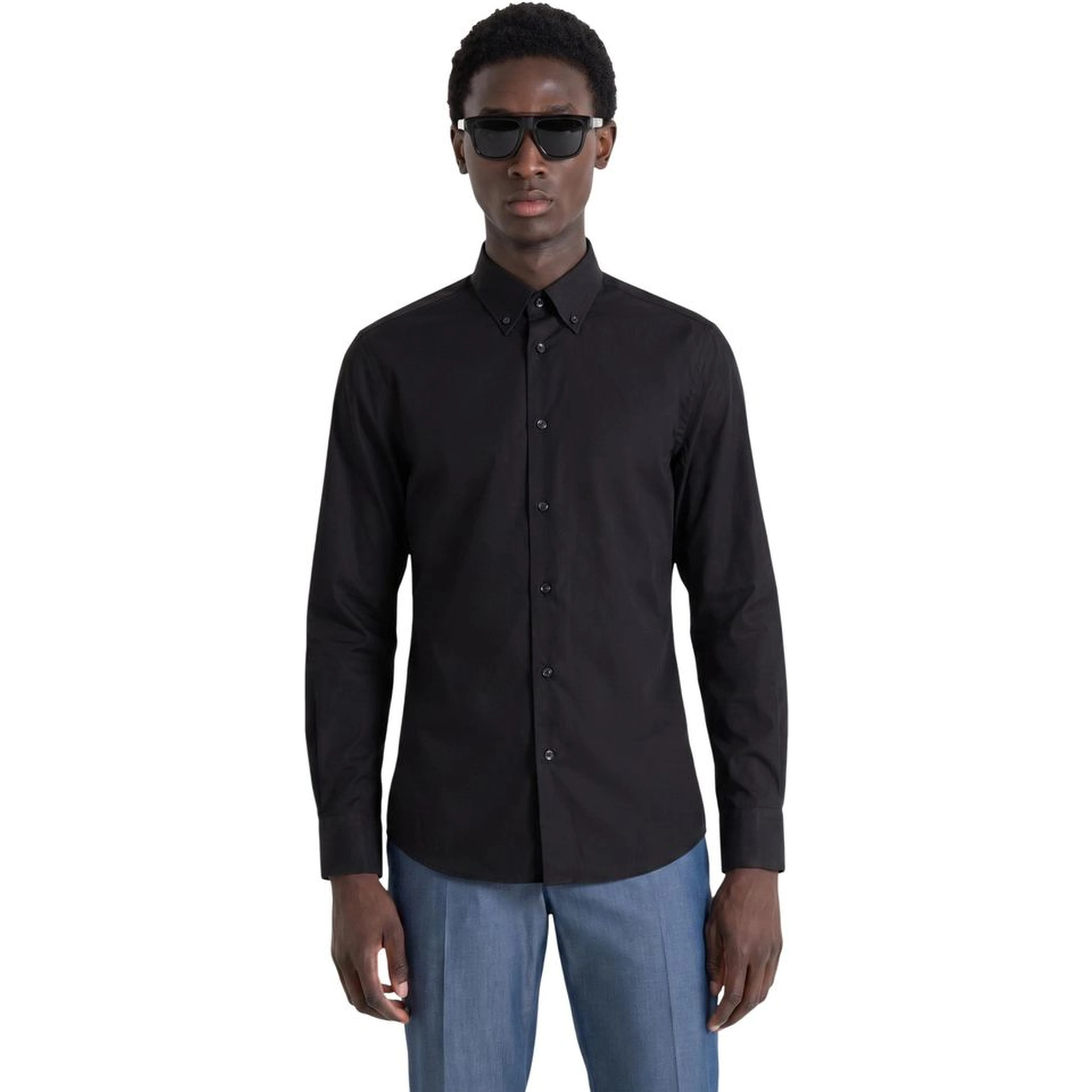 Black Cotton Shirt
