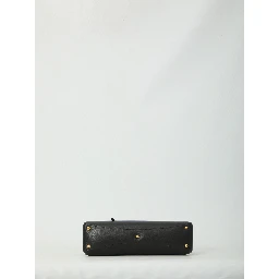 Black lambskin shoulder bag