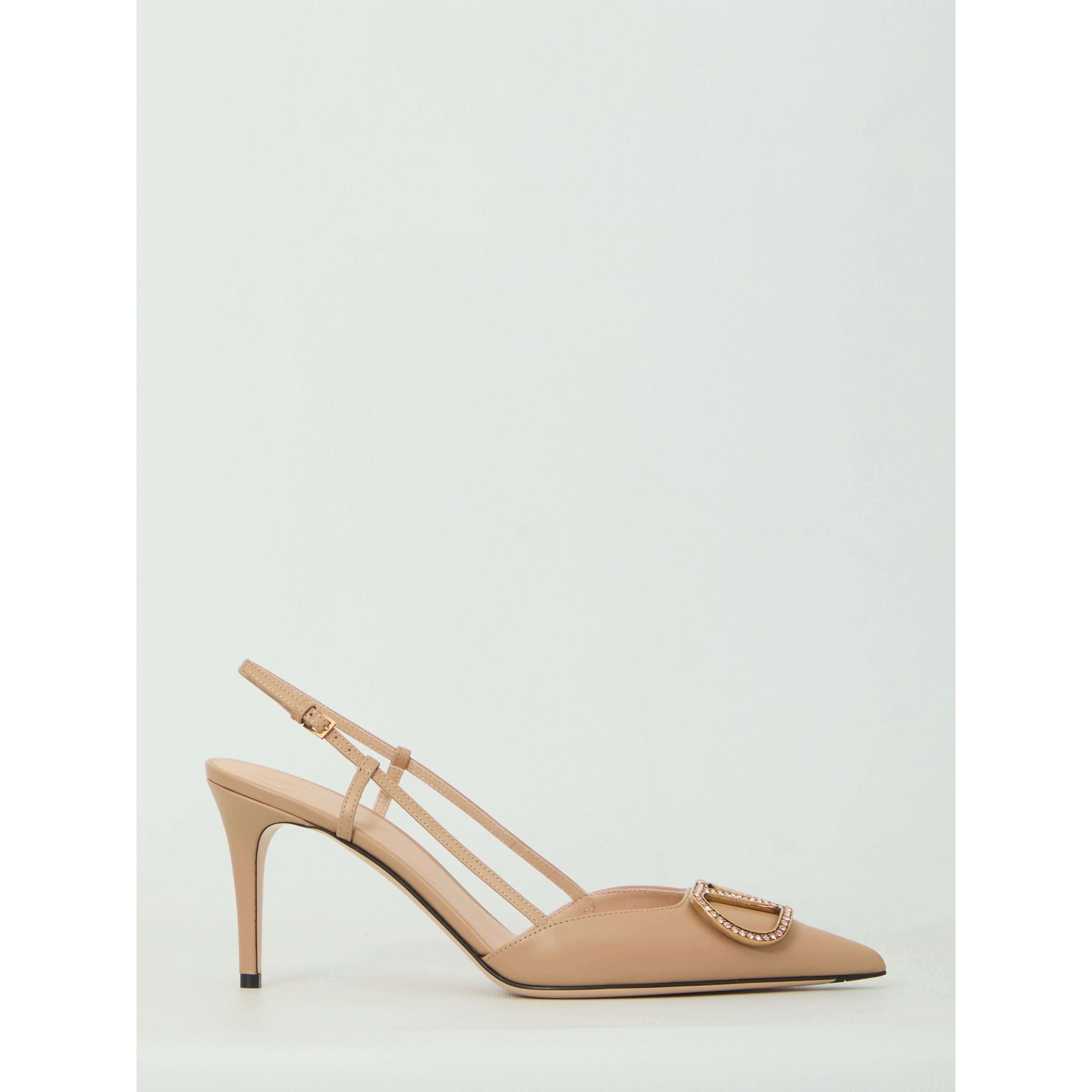 VLogo Signature slingback pumps