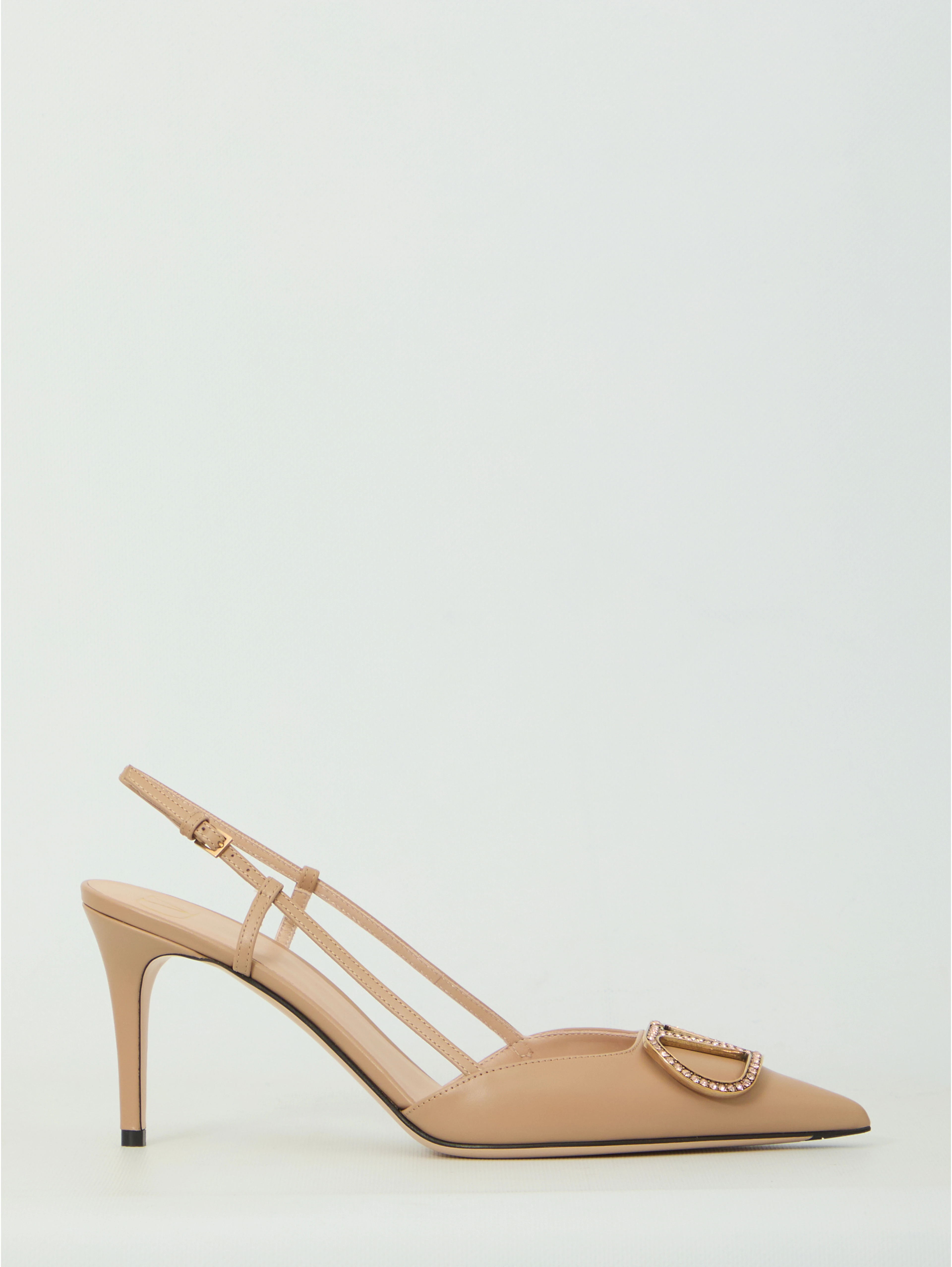 VLogo Signature slingback pumps