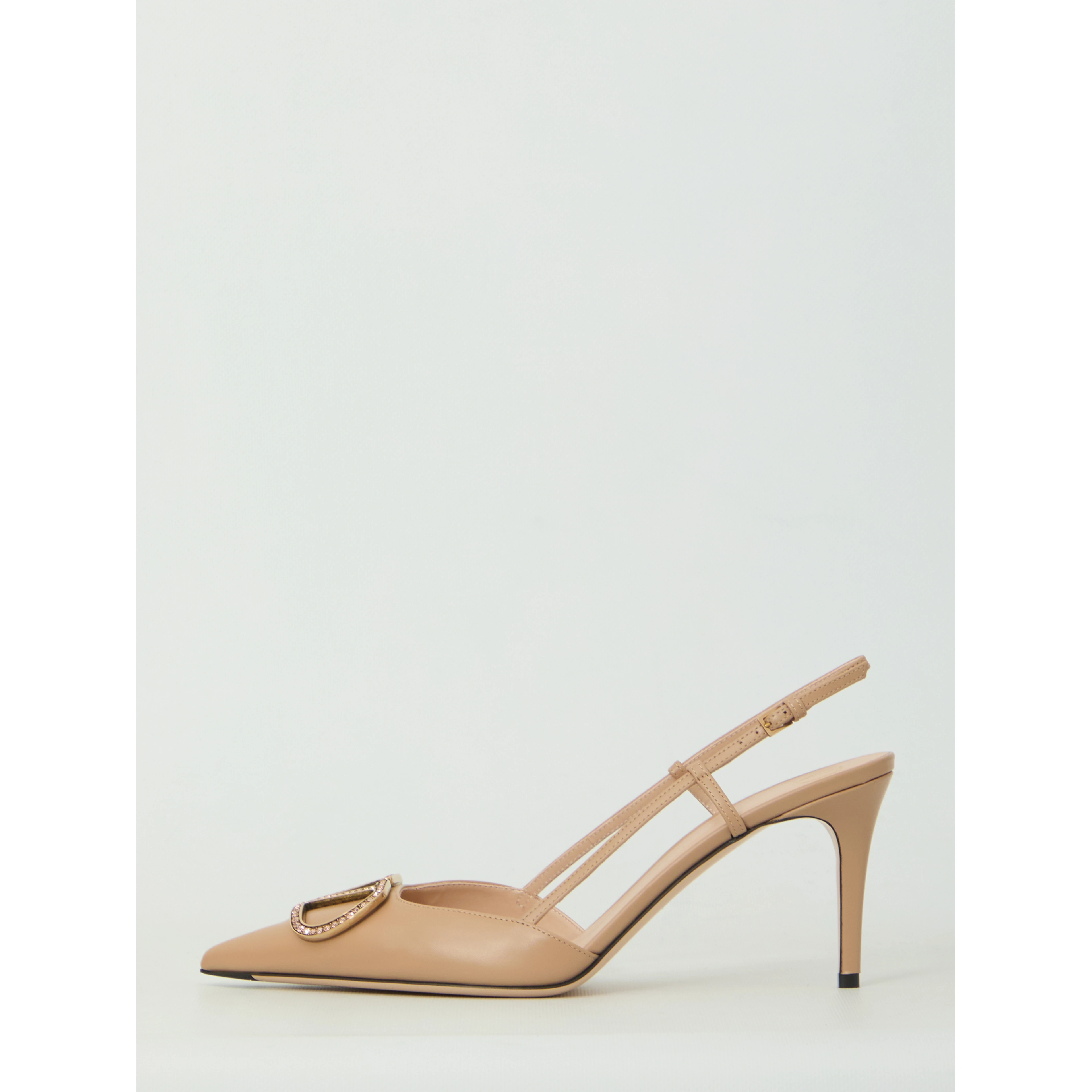 VLogo Signature slingback pumps