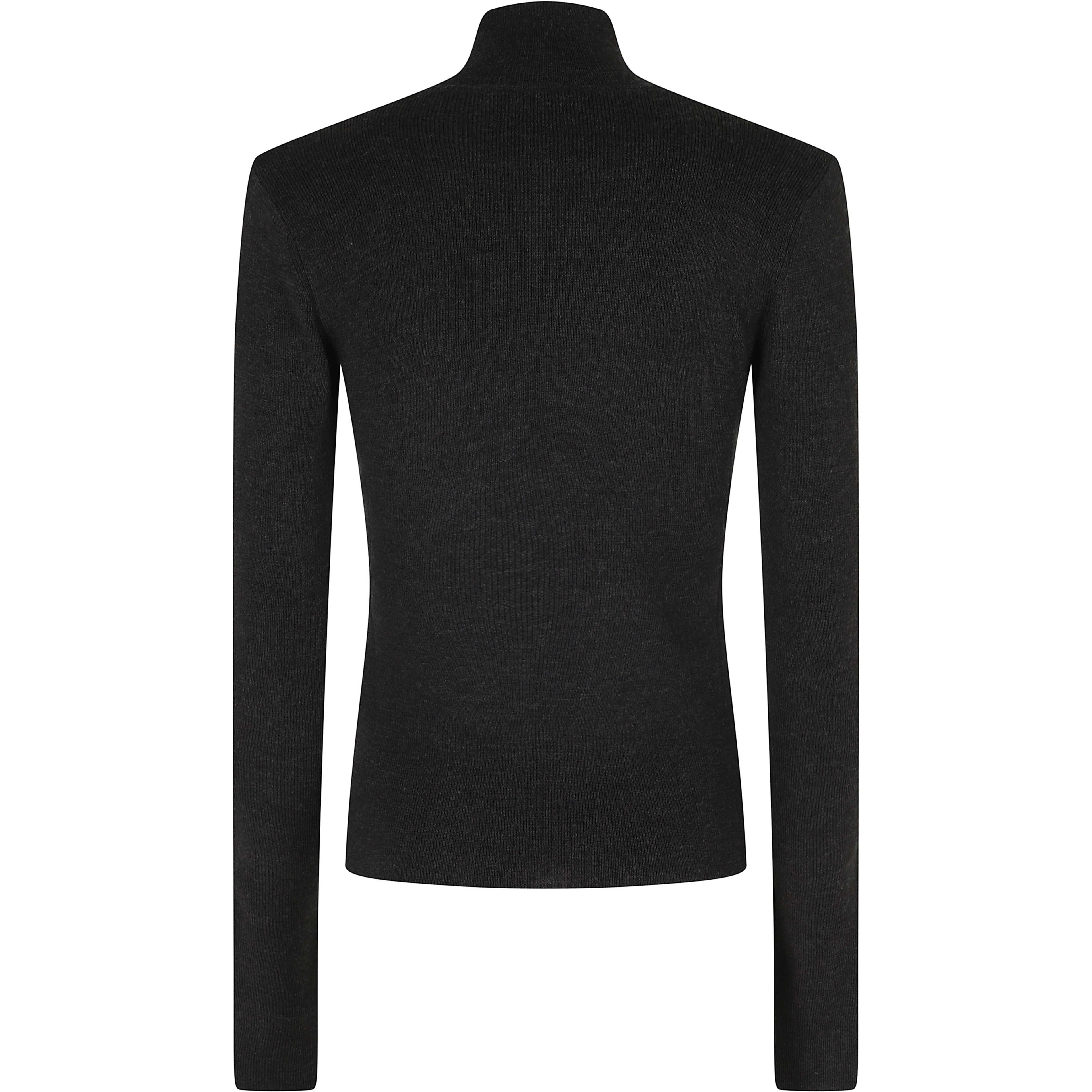 MINI RIBBED MERINO MOCK NECK