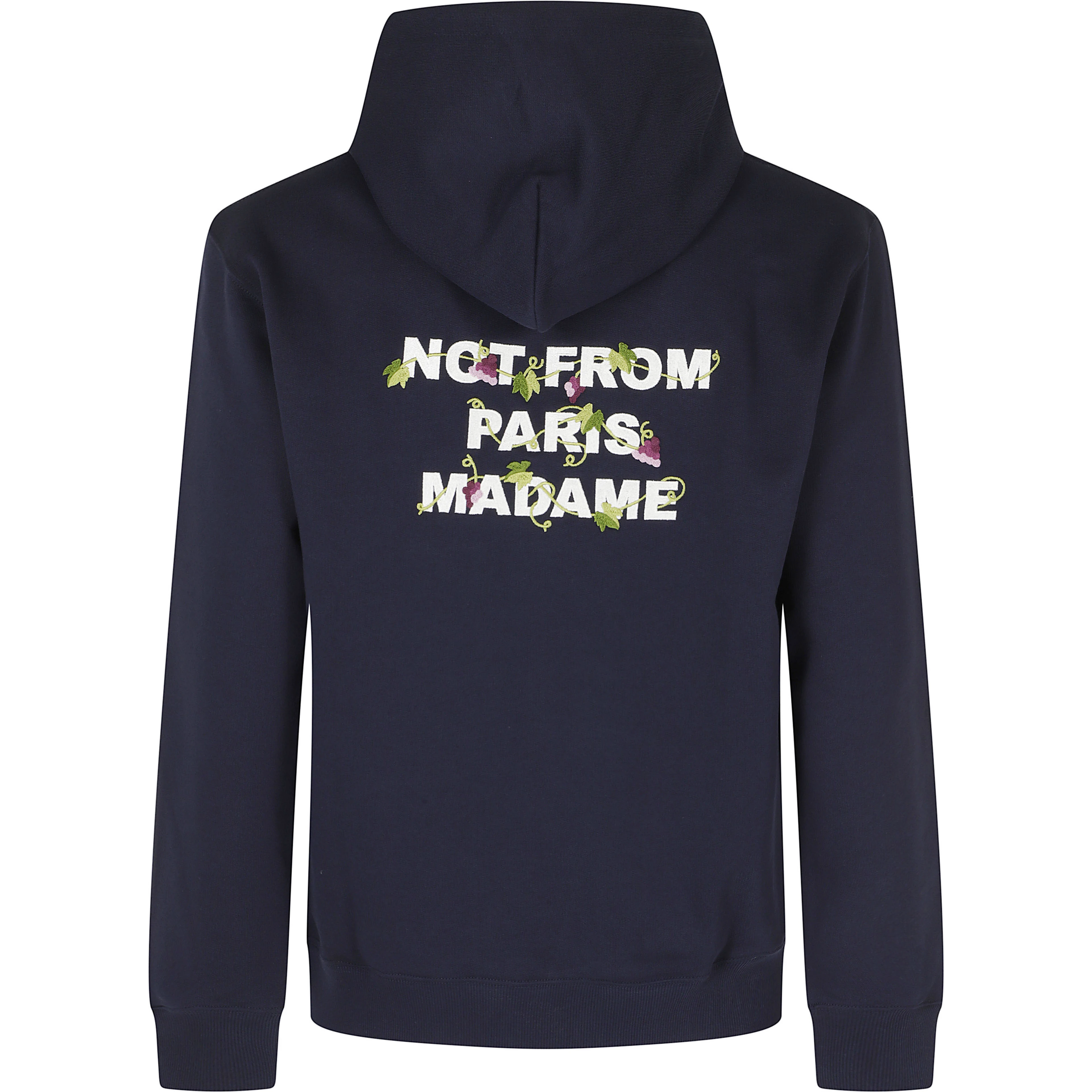 VINE EMBROIDERED SLOGAN HOODIE
