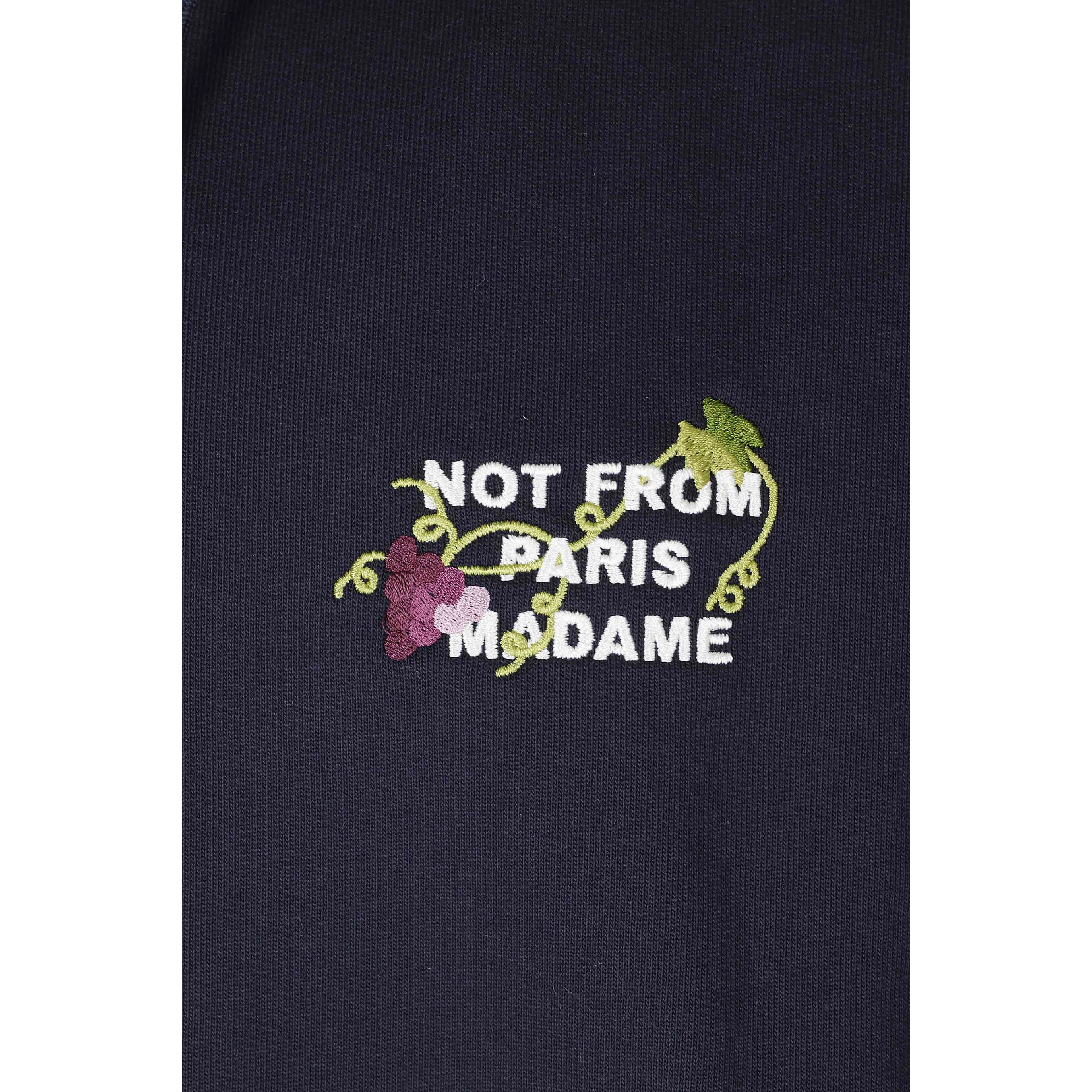 VINE EMBROIDERED SLOGAN HOODIE