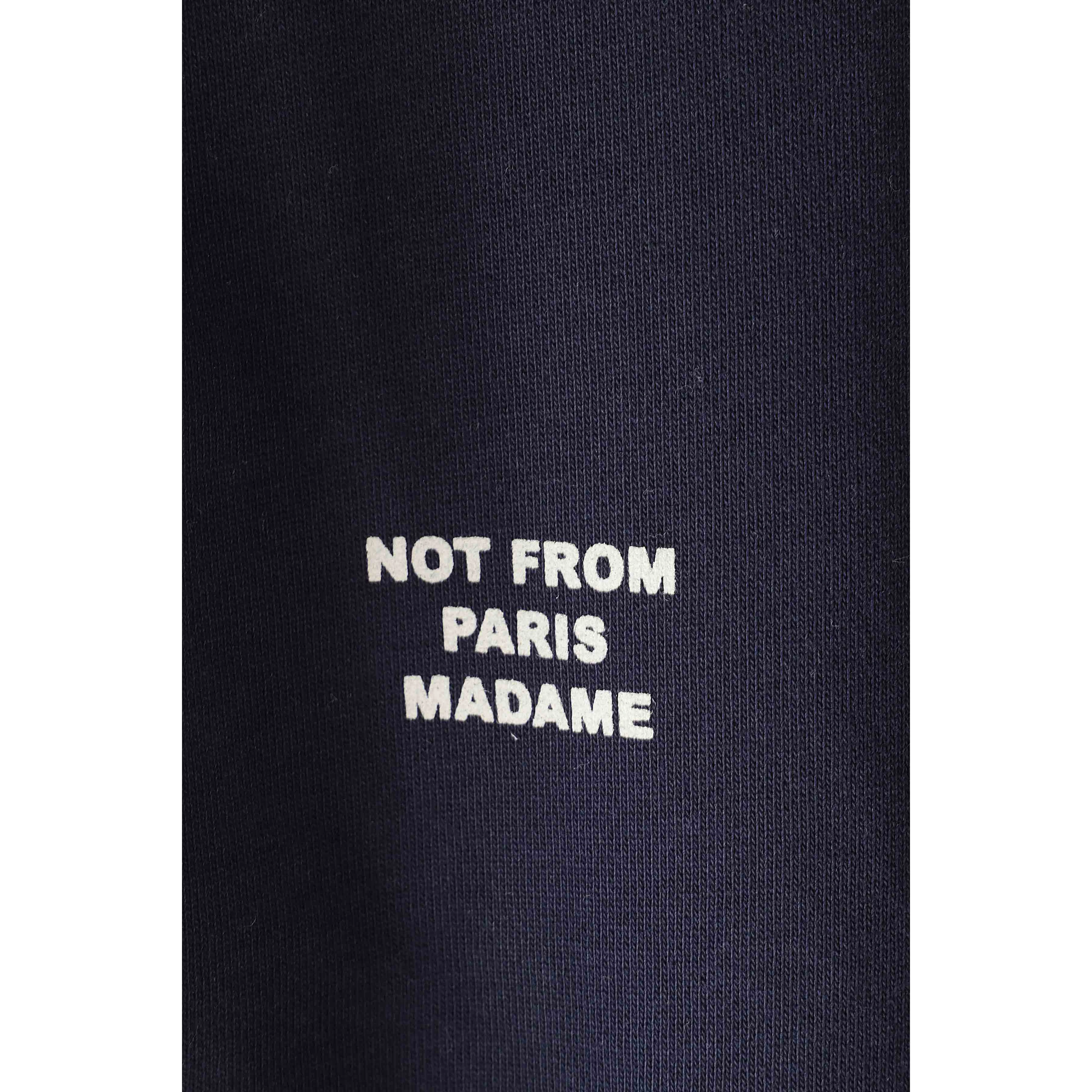 SLOGAN ZIP SWEATSHIRT