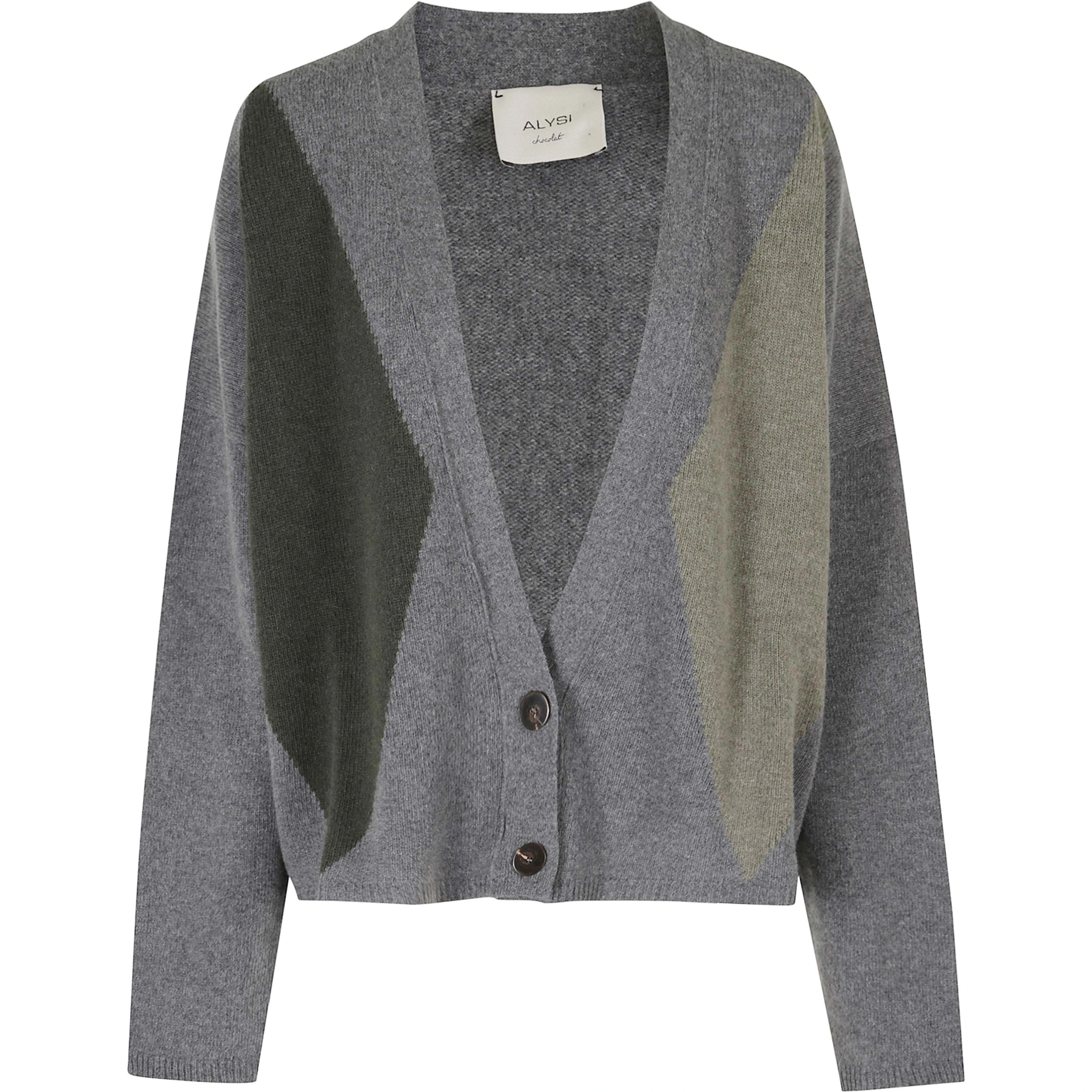 CARDIGAN FANCY KNIT ROMBI