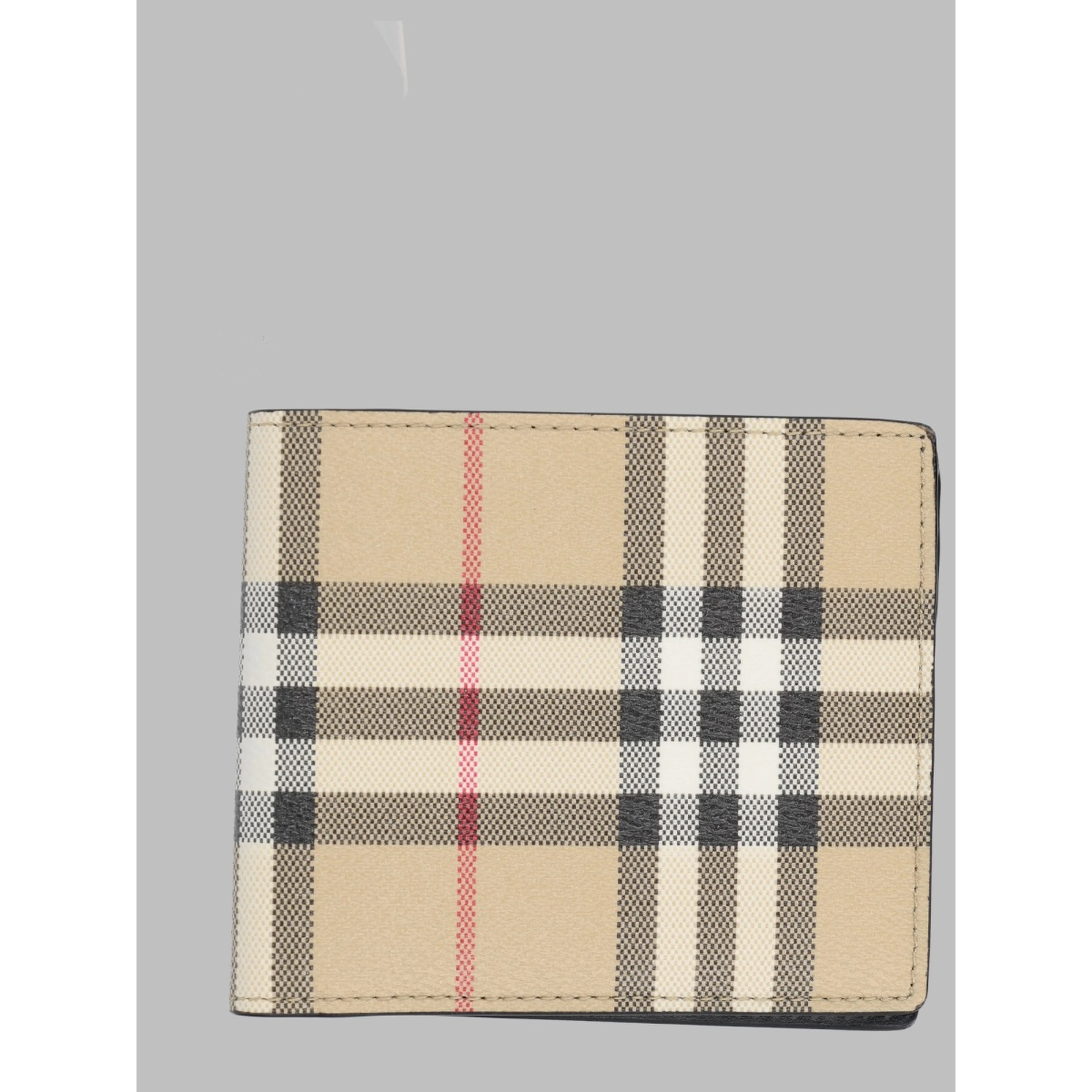 Portafoglio Bifold con Stampa "Check"