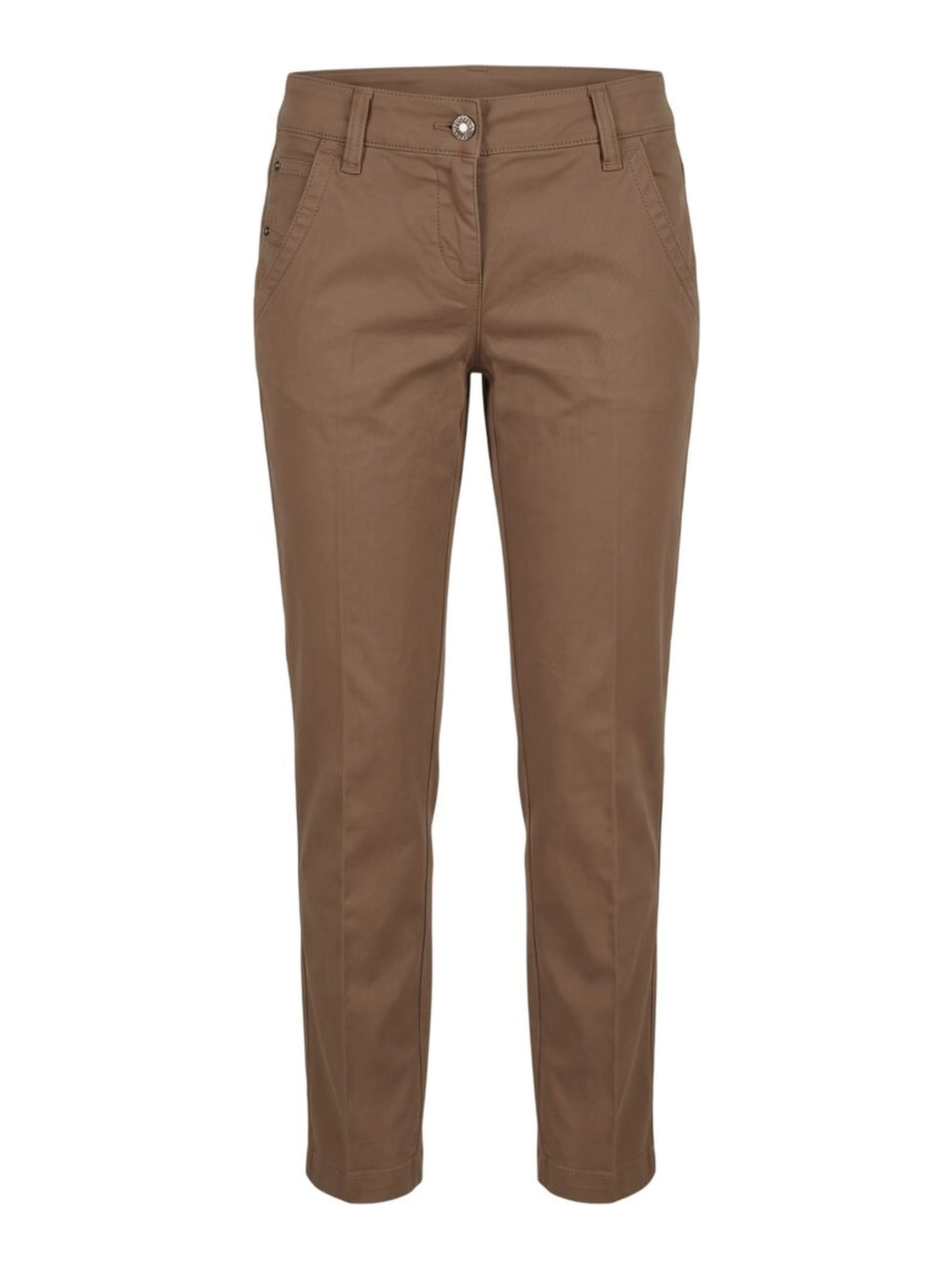 Brown Cotton Women's Pants