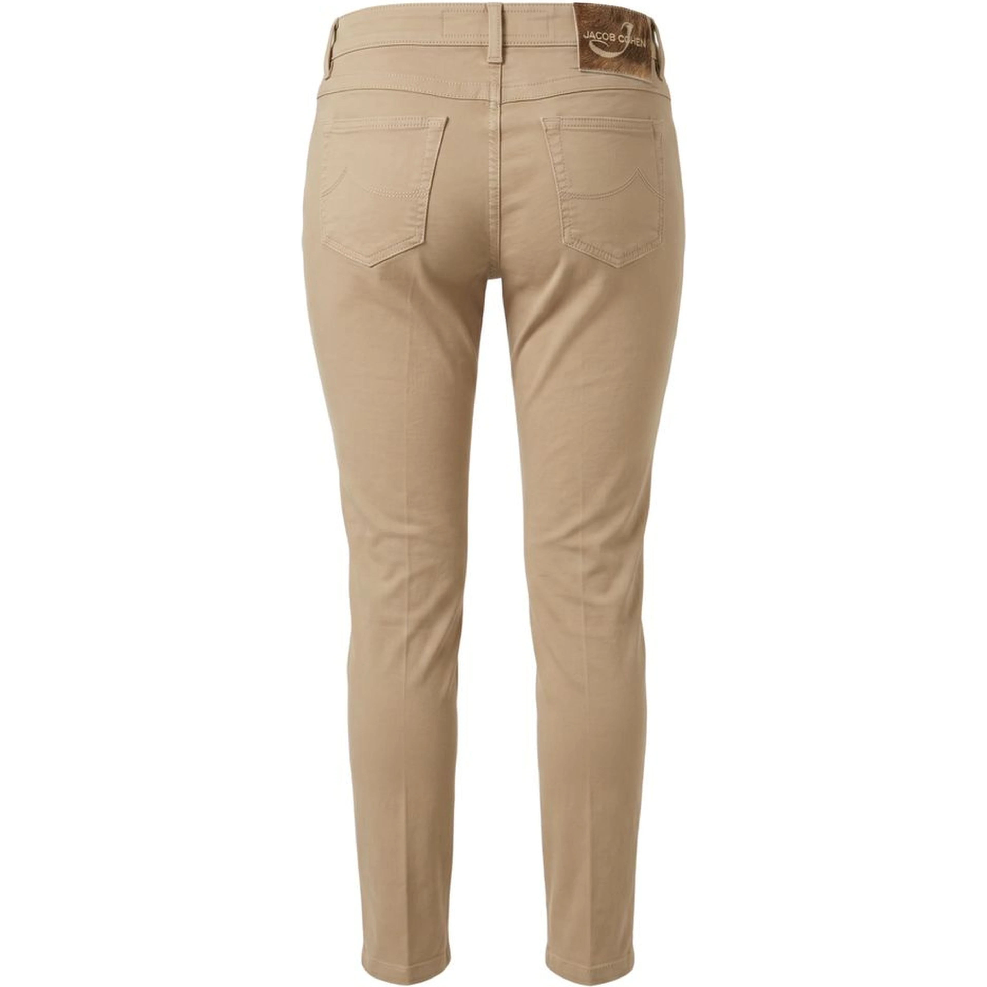 Beige Cotton Women Pants