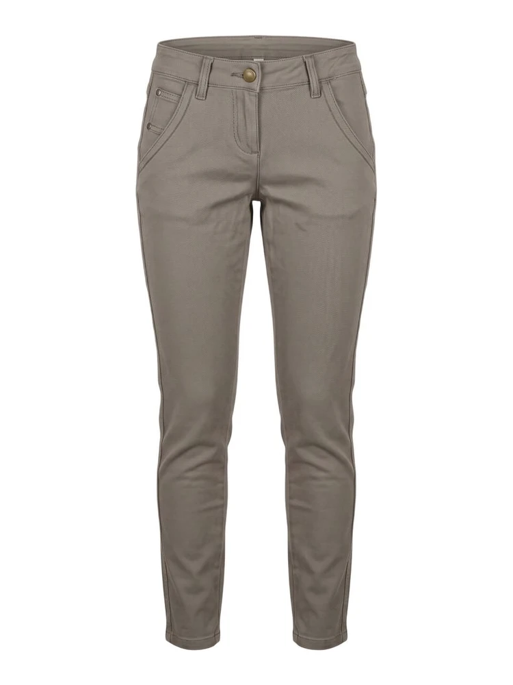 Grey Cotton Womens Pant