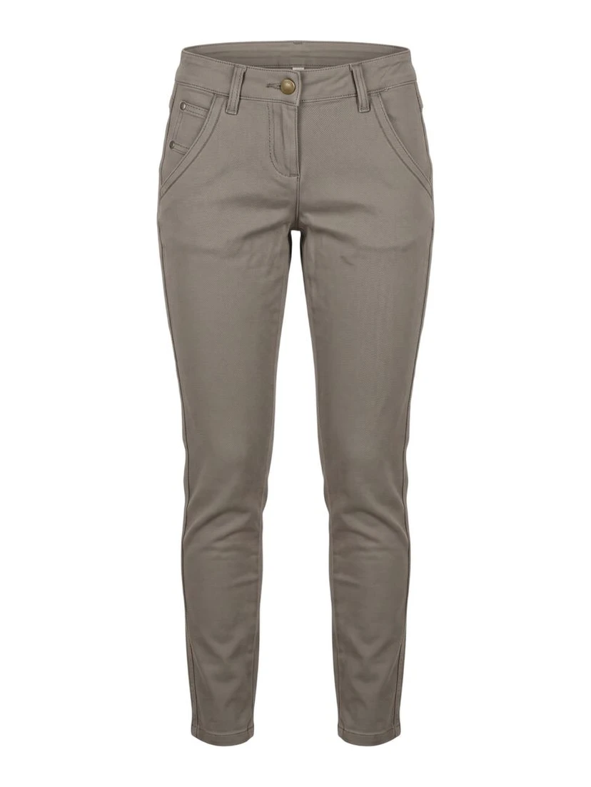 Grey Cotton Womens Pant