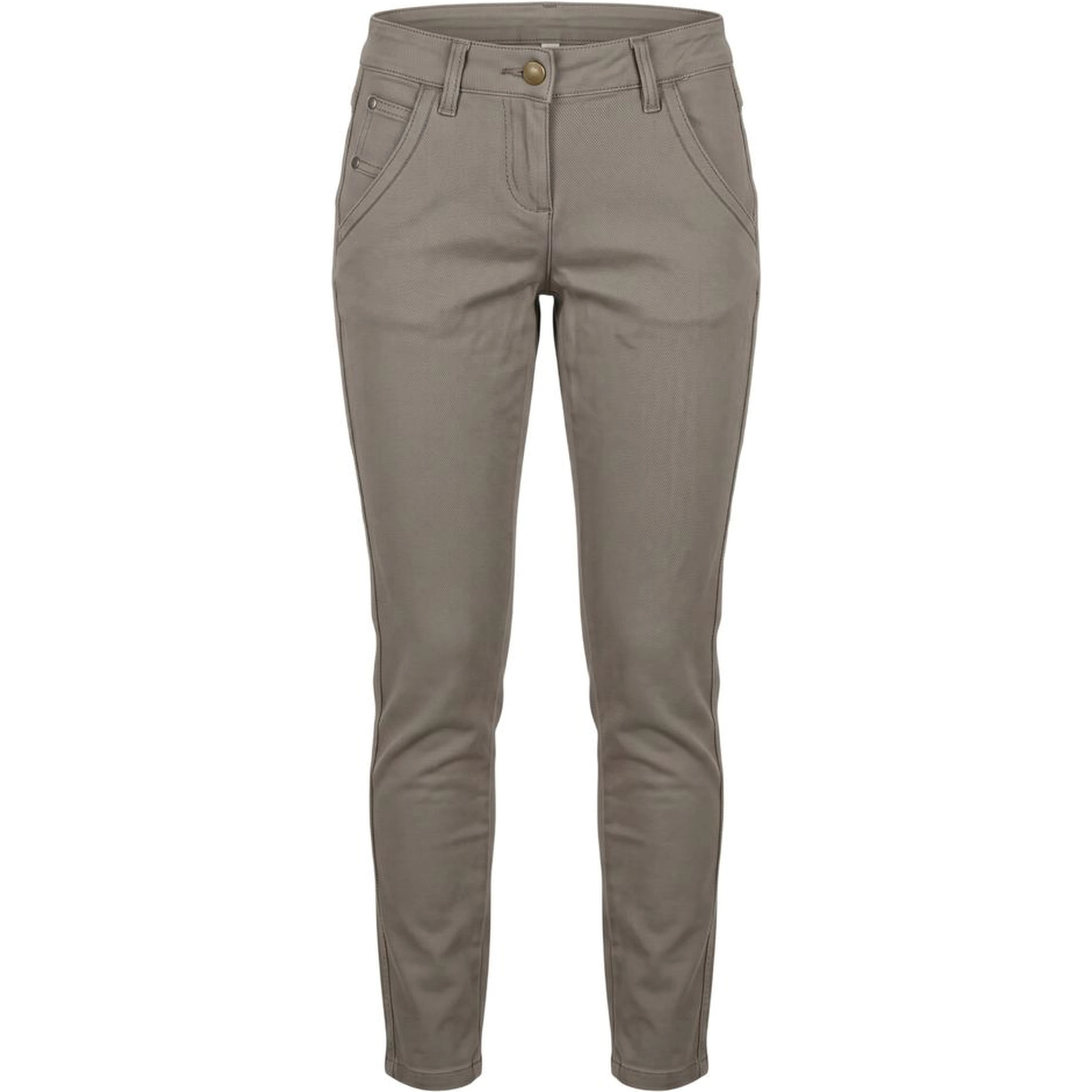 Grey Cotton Womens Pant
