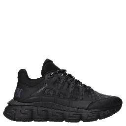 Black Fabric Athletic Sneakers