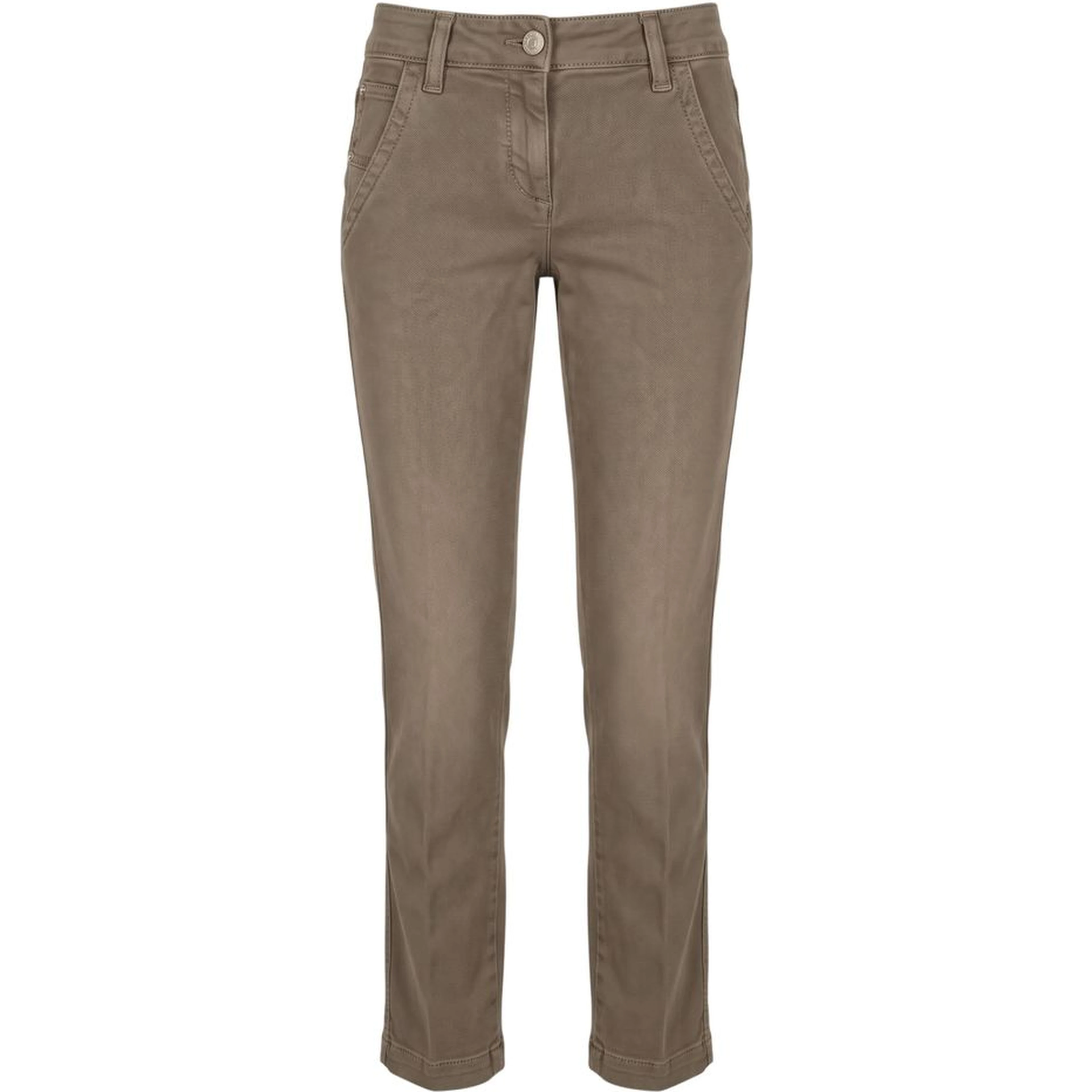 Brown Cotton Women Pants