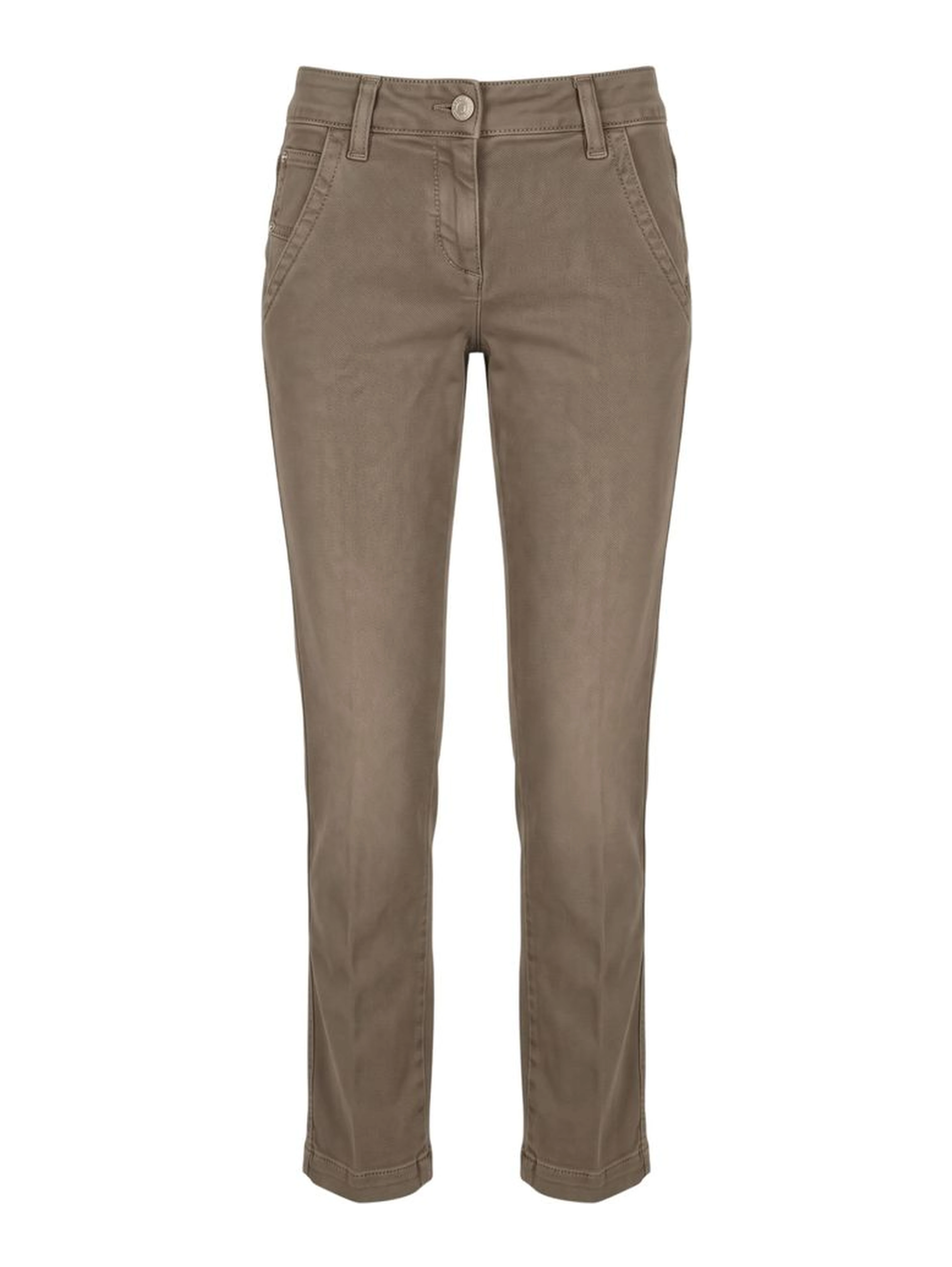 Brown Cotton Women Pants