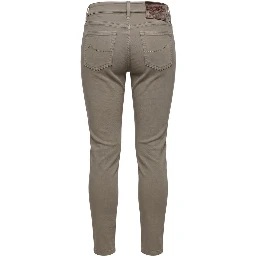 Grey Cotton Womens Pant