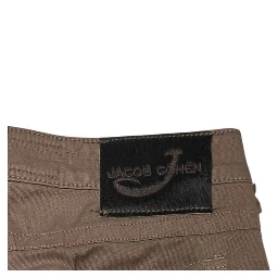 Brown Cotton Women's Pants