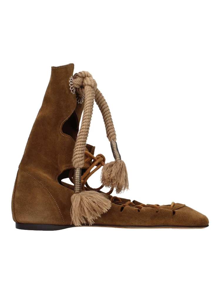 Brown Leather Ankle Boots